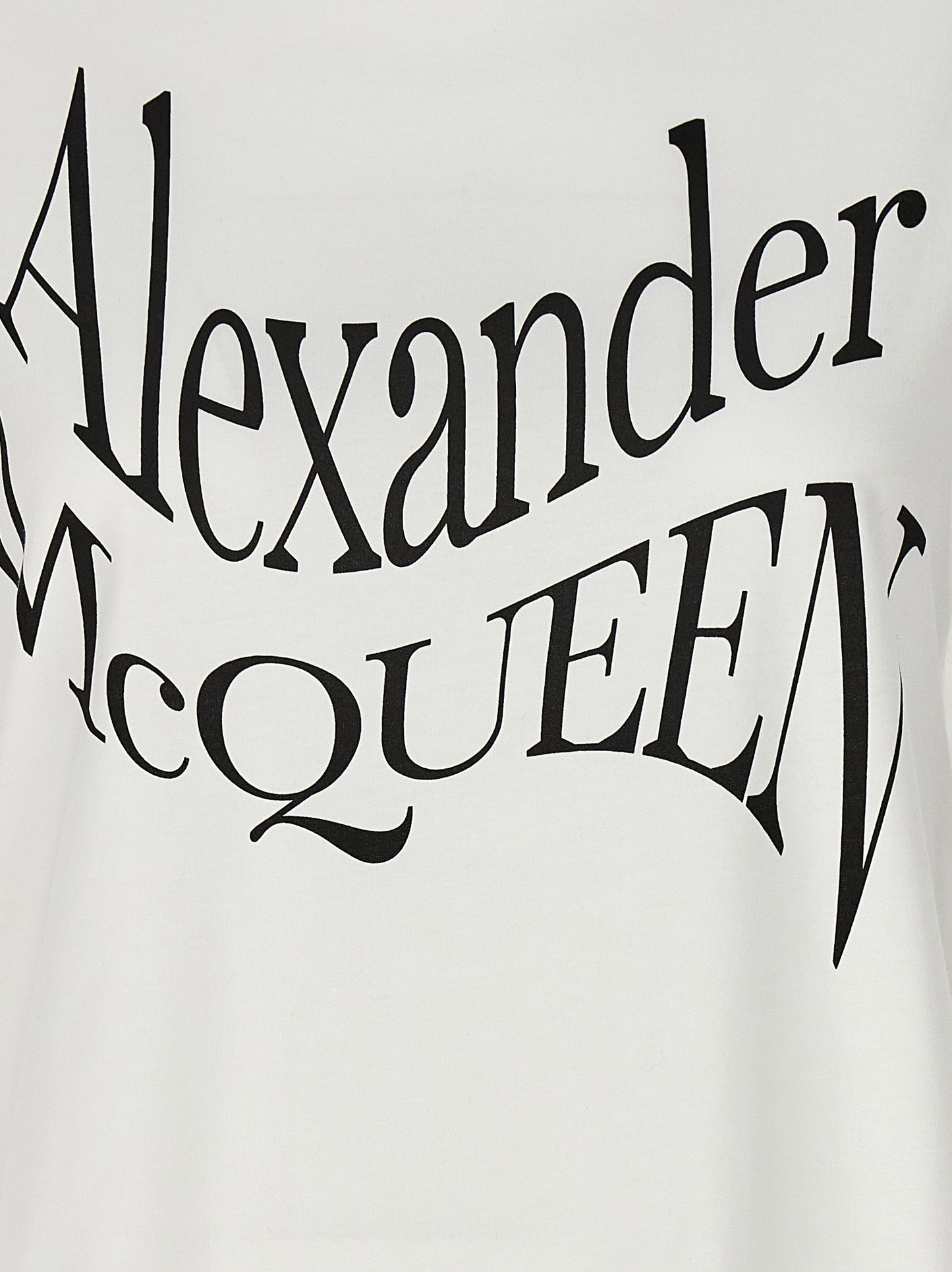 Alexander McQueen Bicolor Cotton T-Shirt