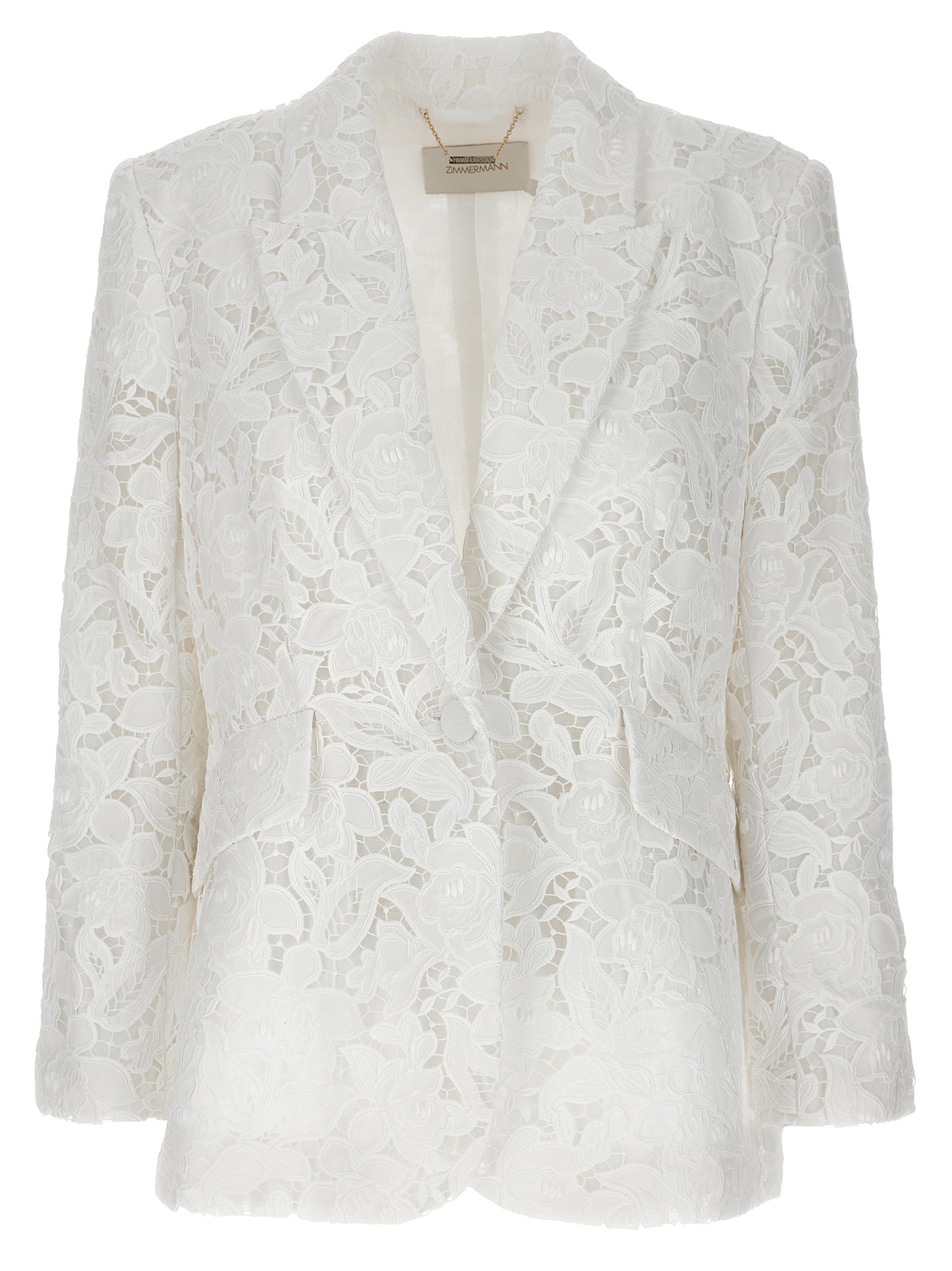 Zimmermann White Polyester Blazer