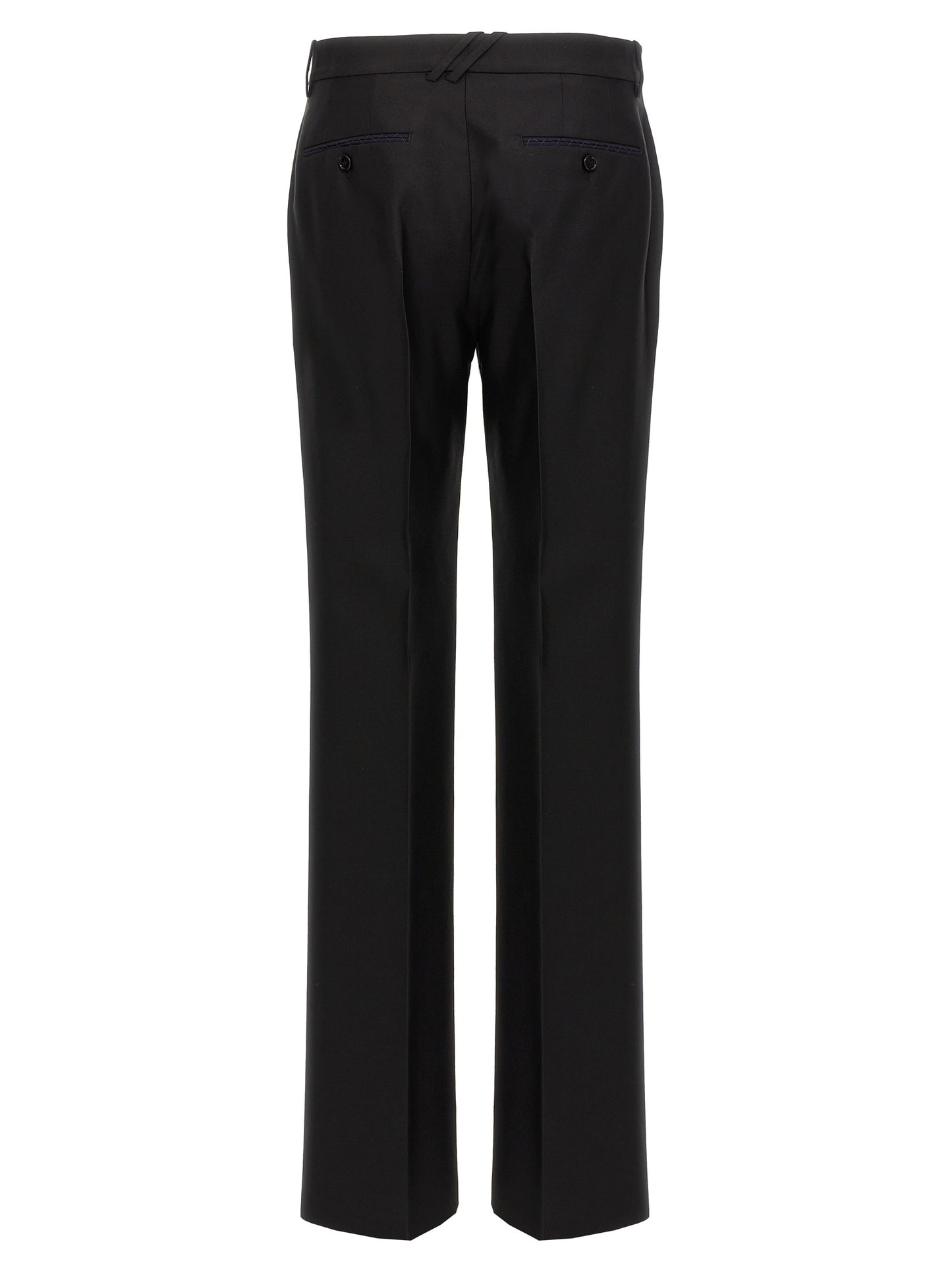Burberry Black Virgin Wool Dress Pants