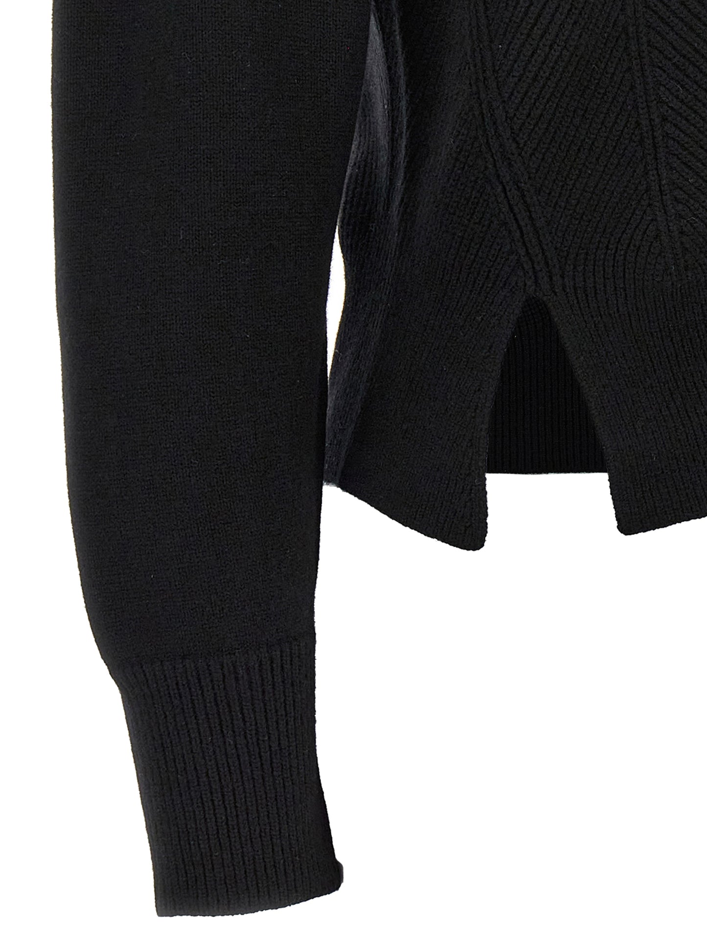 Alexander McQueen Black Wool Cardigan