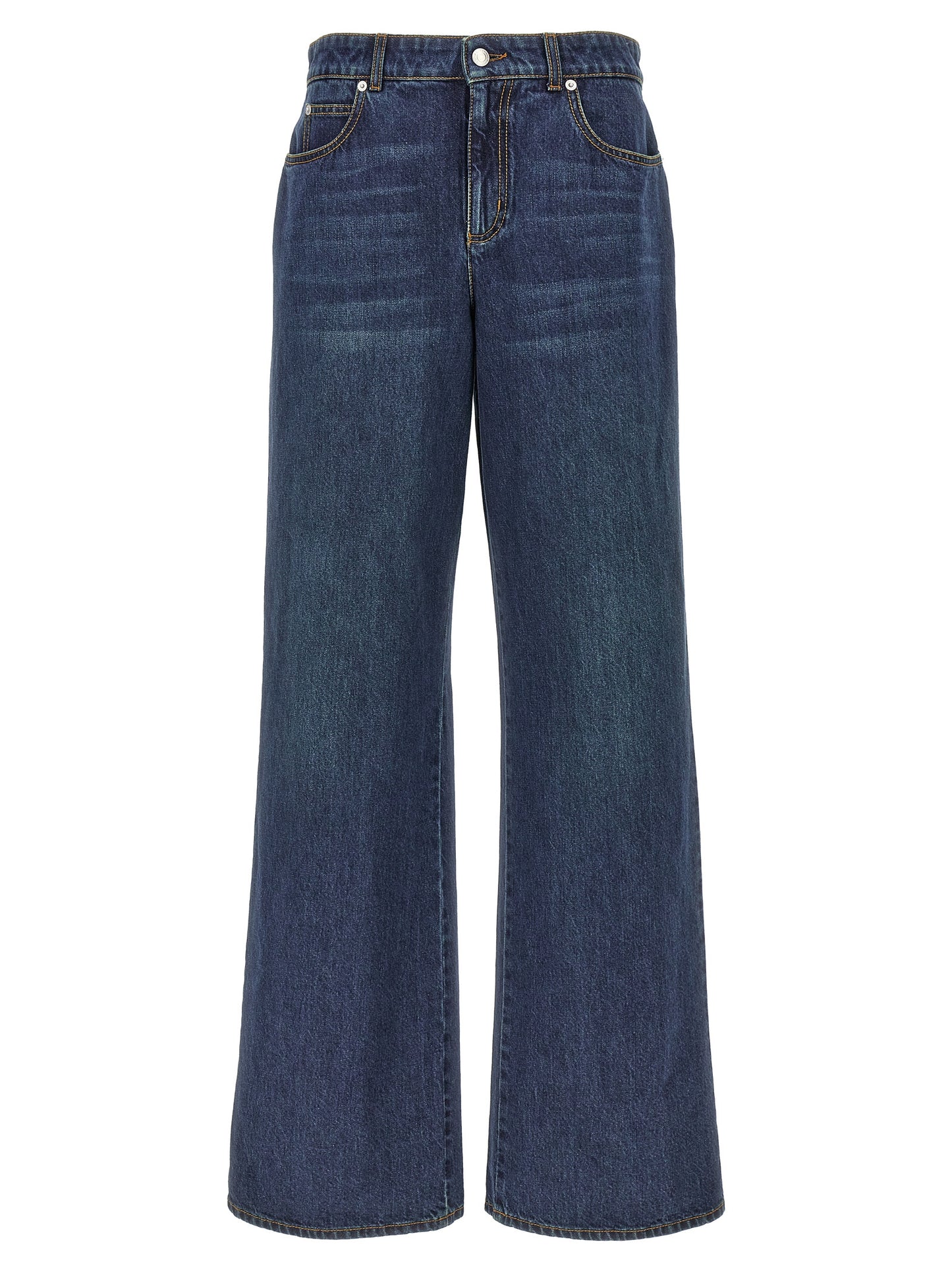 Alexander McQueen Blue Cotton Jeans Denim