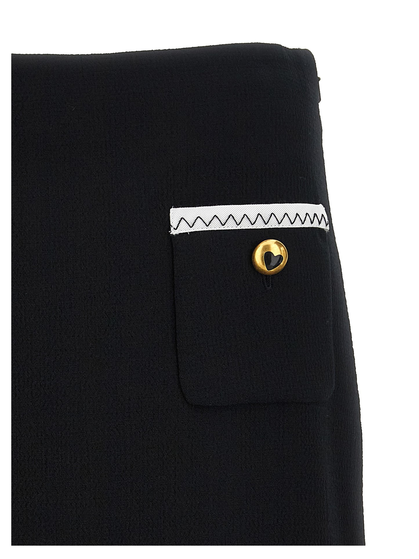 Moschino Bicolor Viscose Long Skirt