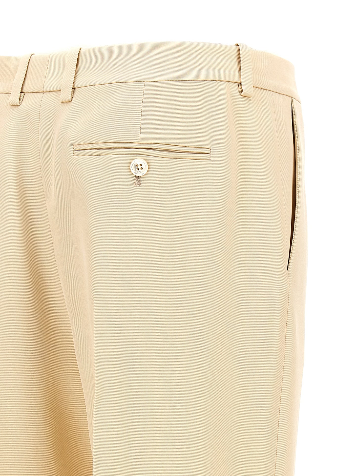 Tom Ford Beige Silk Dress Pants
