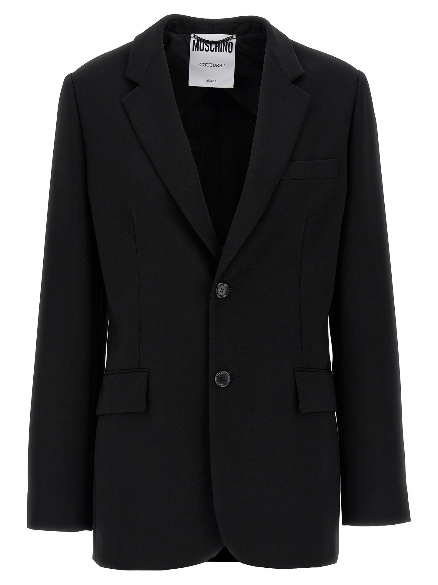 Moschino Black Polyester Blazer