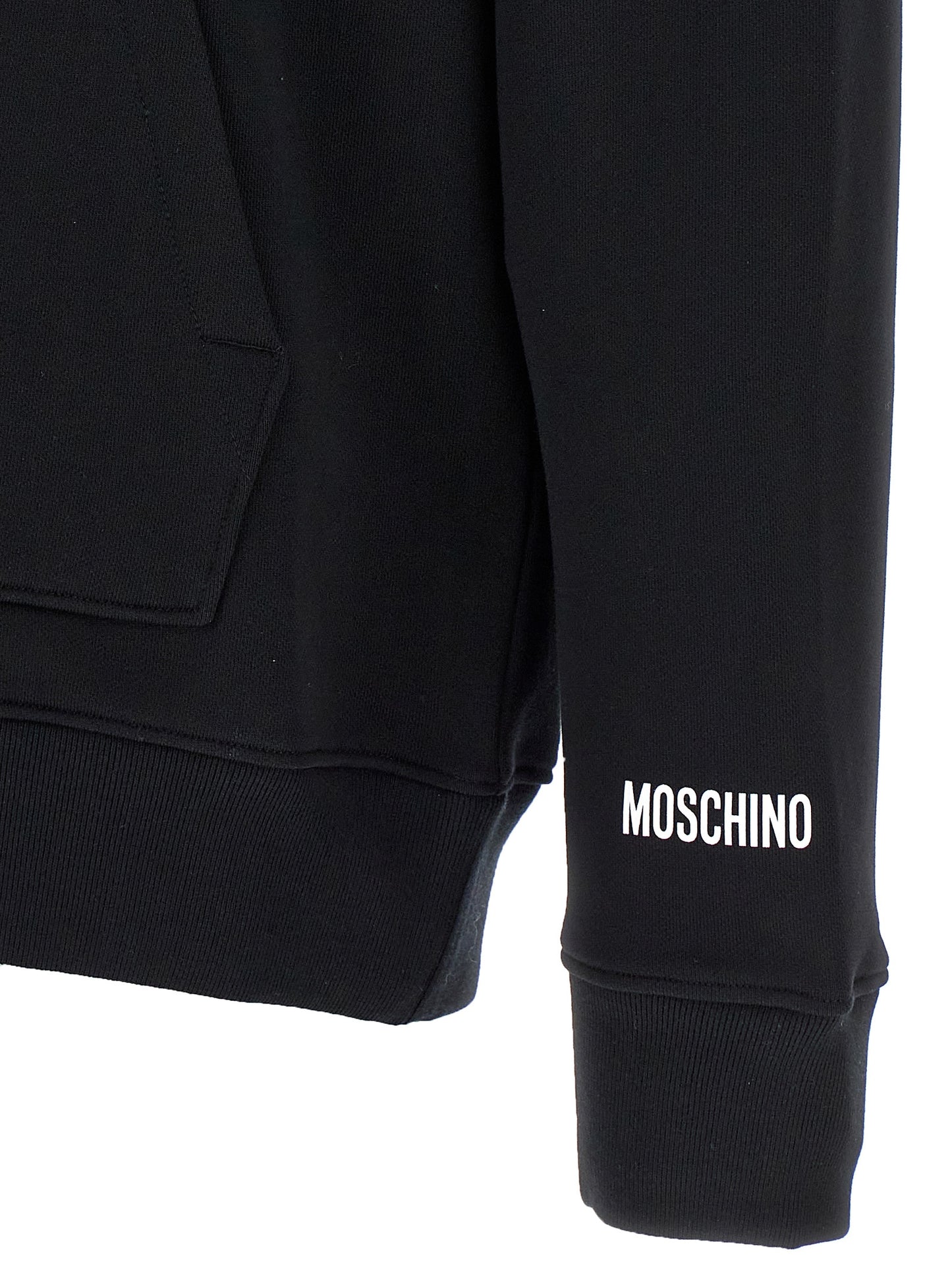 Moschino Black Cotton Hoodie