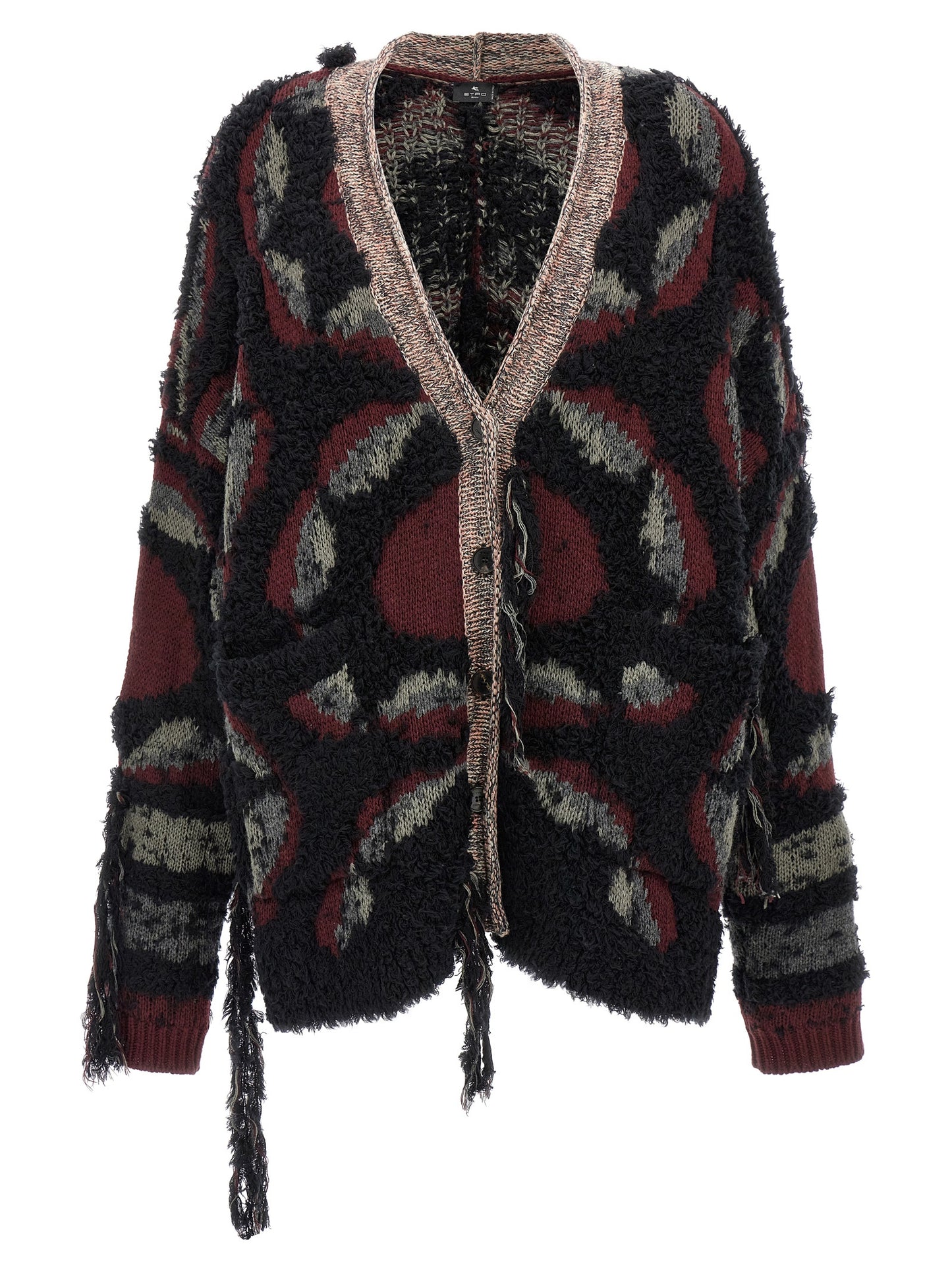 Etro Multicolor Wool Cardigan
