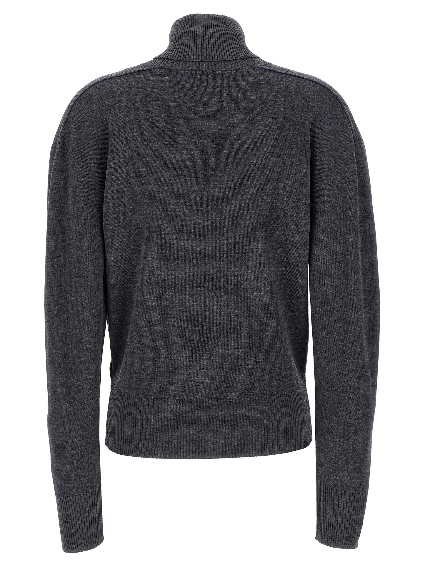 Burberry Gray Wool Cardigan