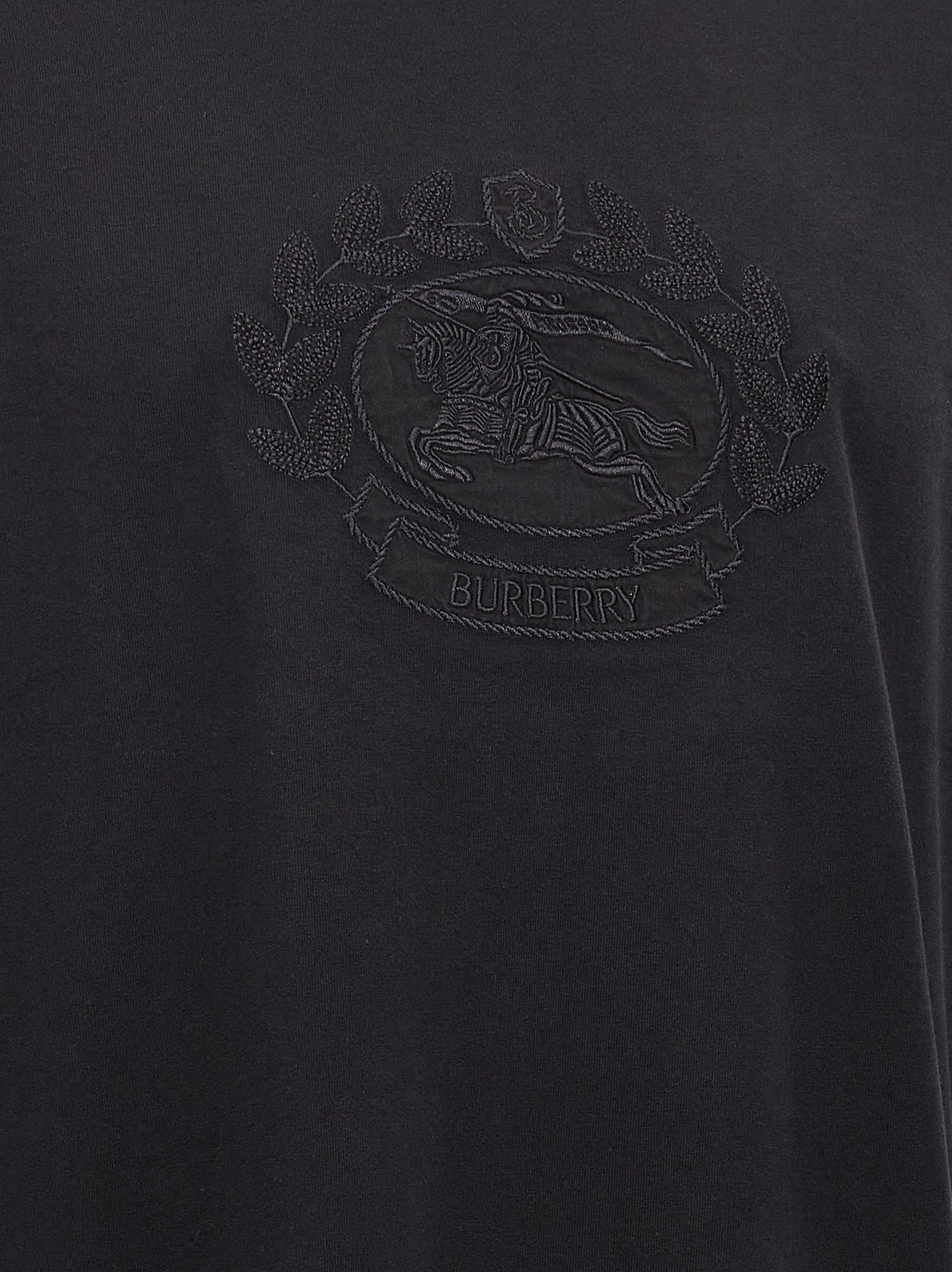 Burberry Black Cotton T-Shirt