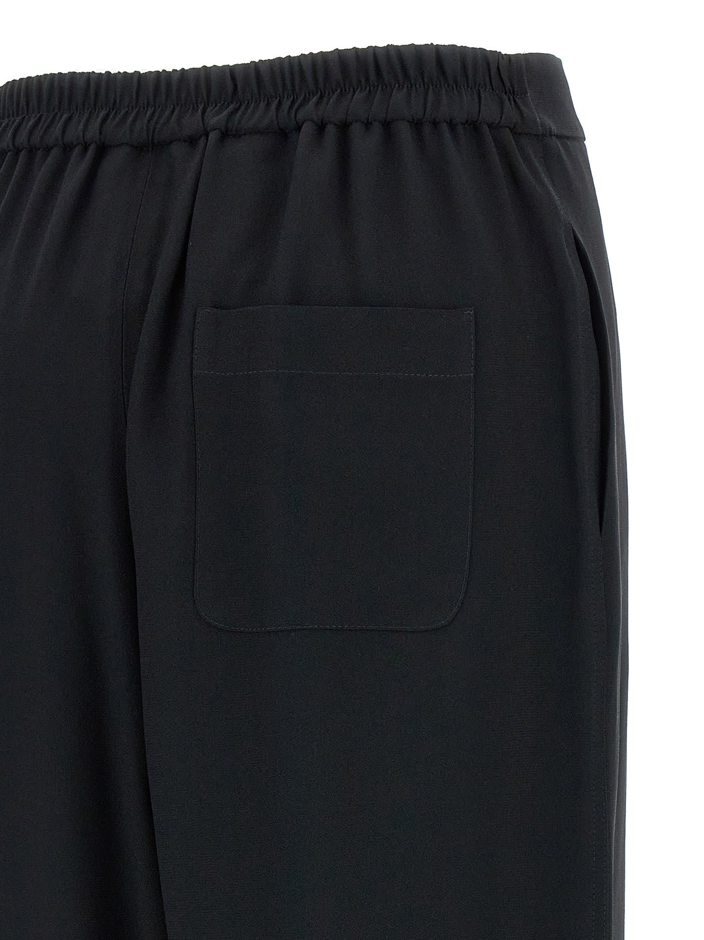 Moschino Black Acetate Casual Pants