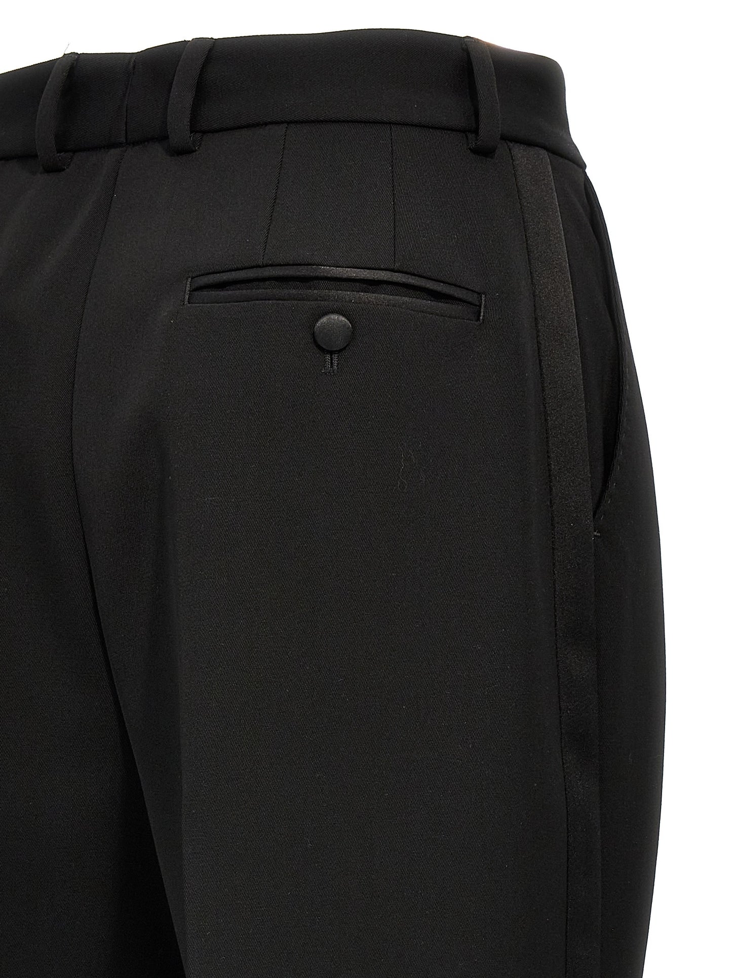 Dolce & Gabbana Black Virgin Wool Tuxedo