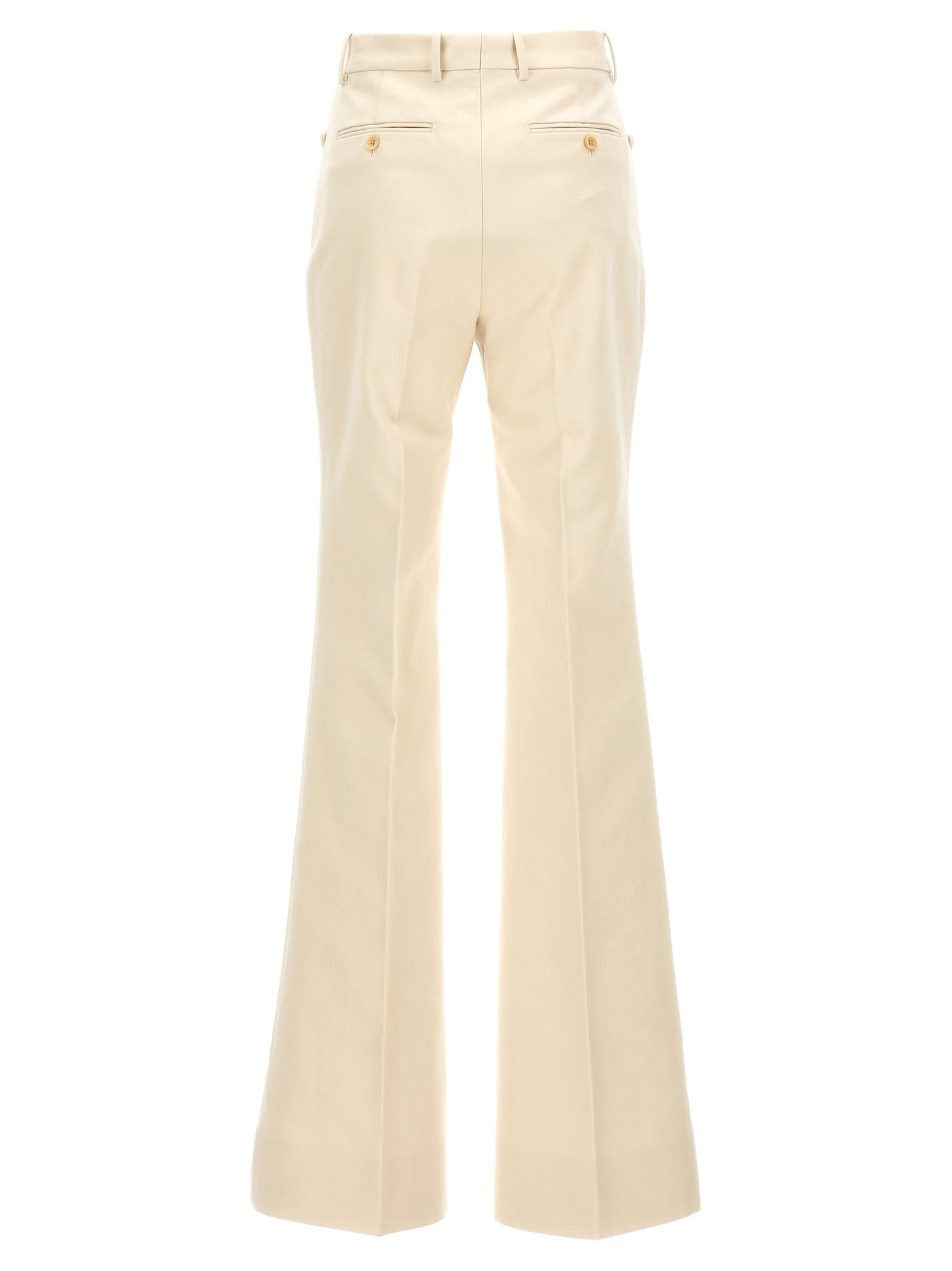 Tom Ford White Cotton Flared Pants
