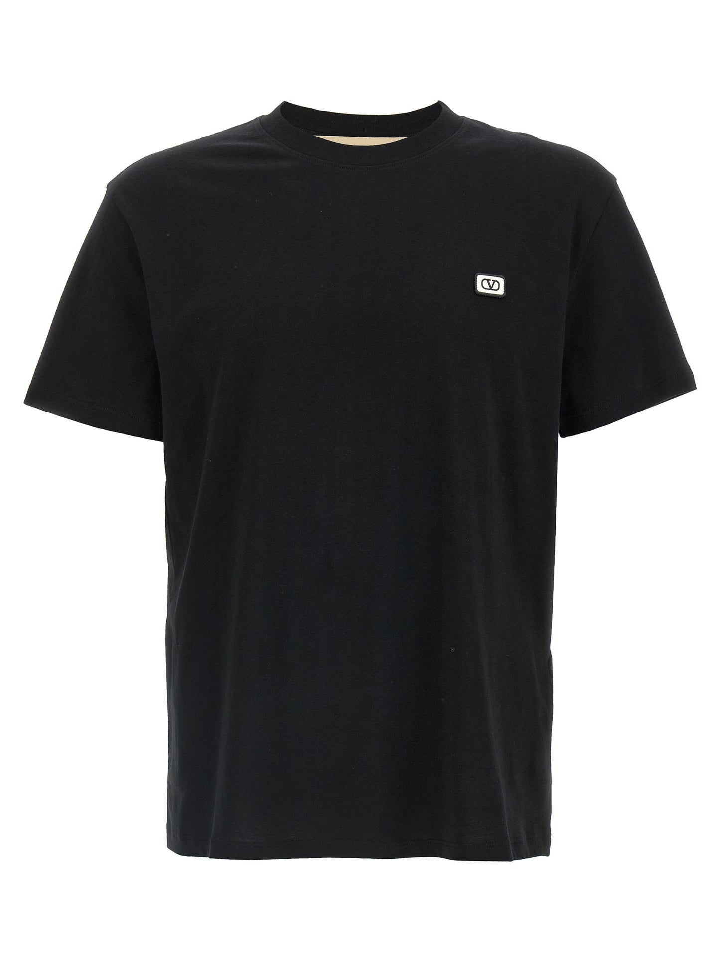 Valentino Garavani Black Cotton T-Shirt