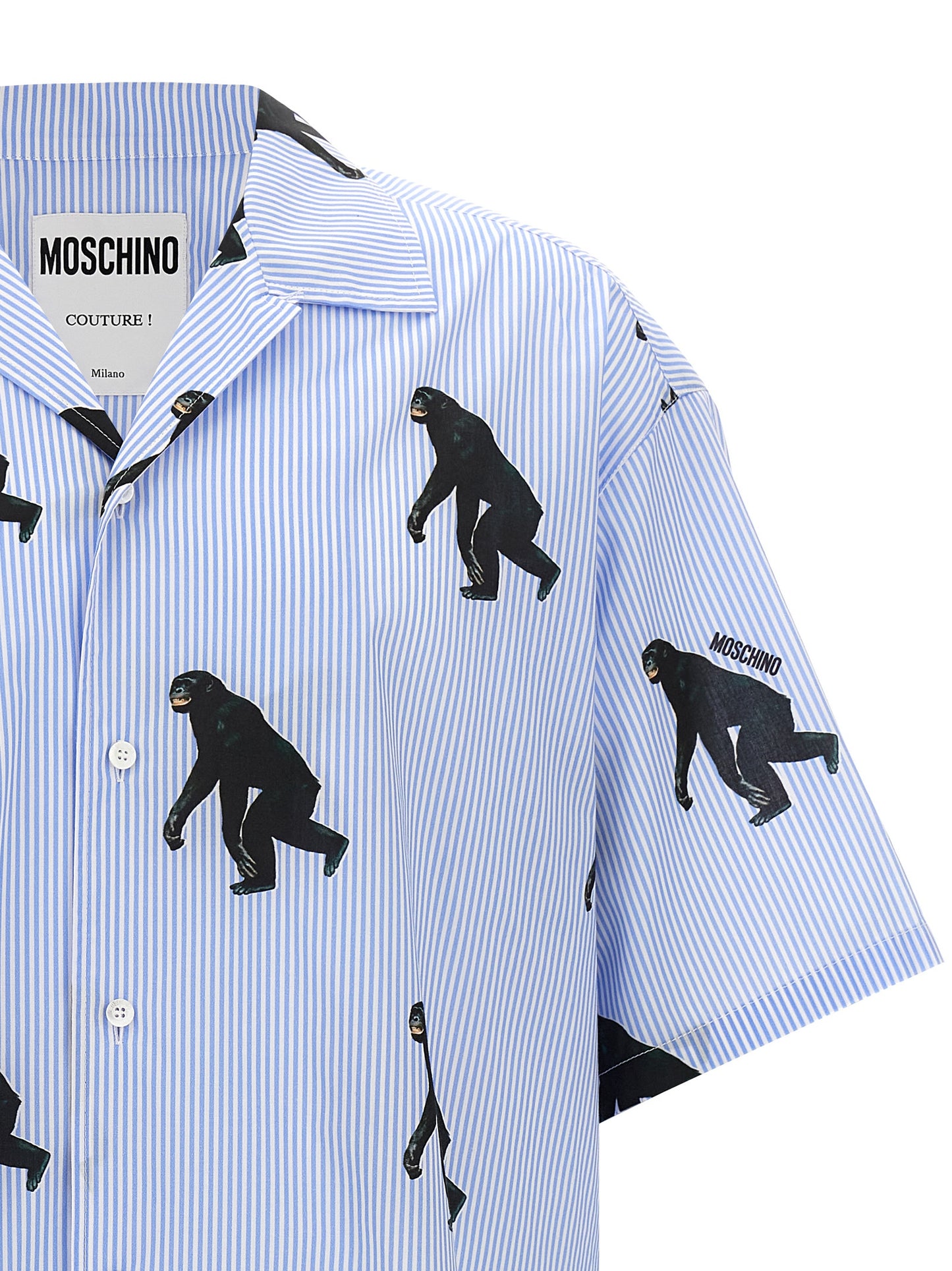 Moschino Blue Cotton Blouse