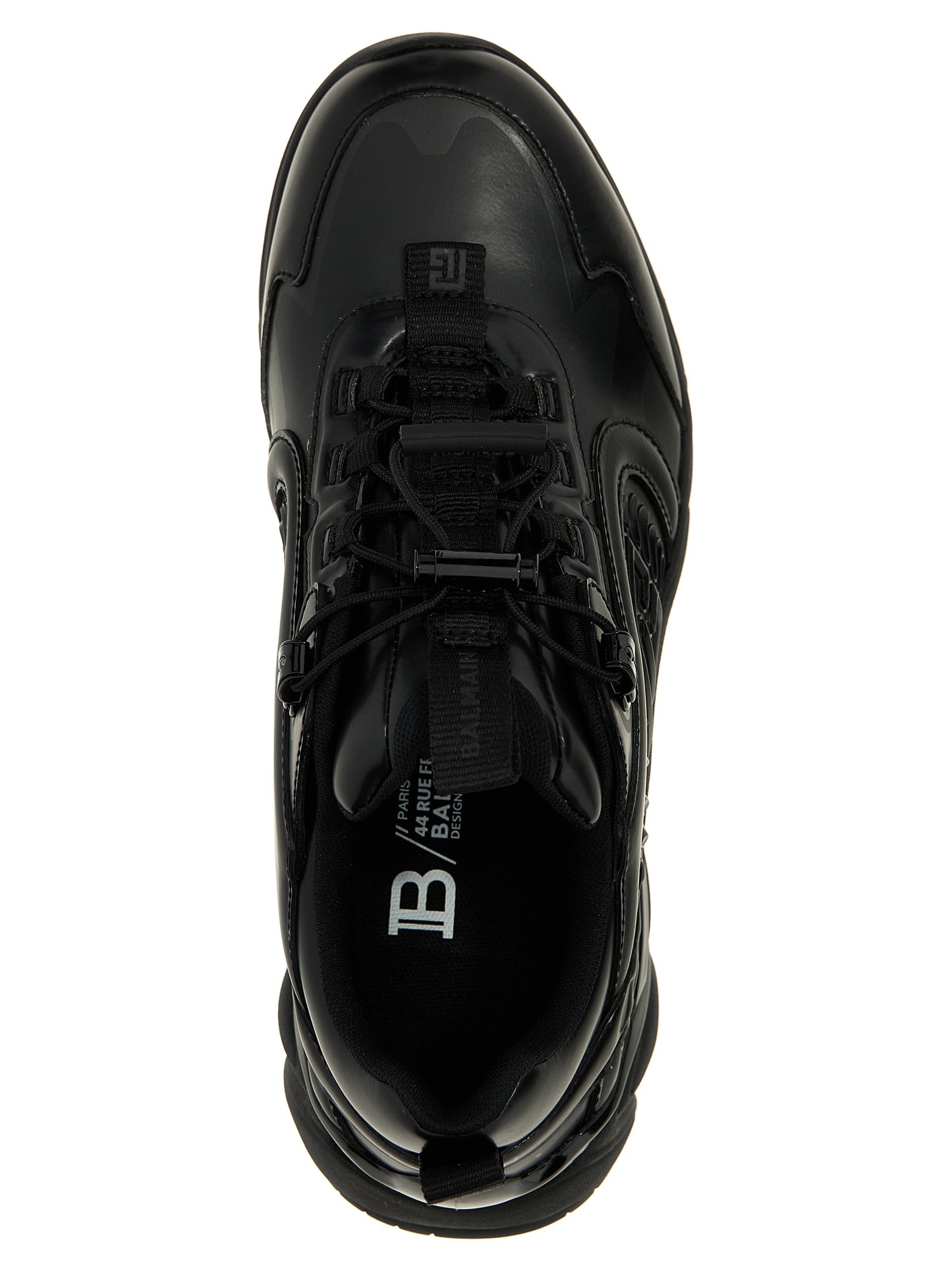Balmain Black Nylon Athletic Sneakers