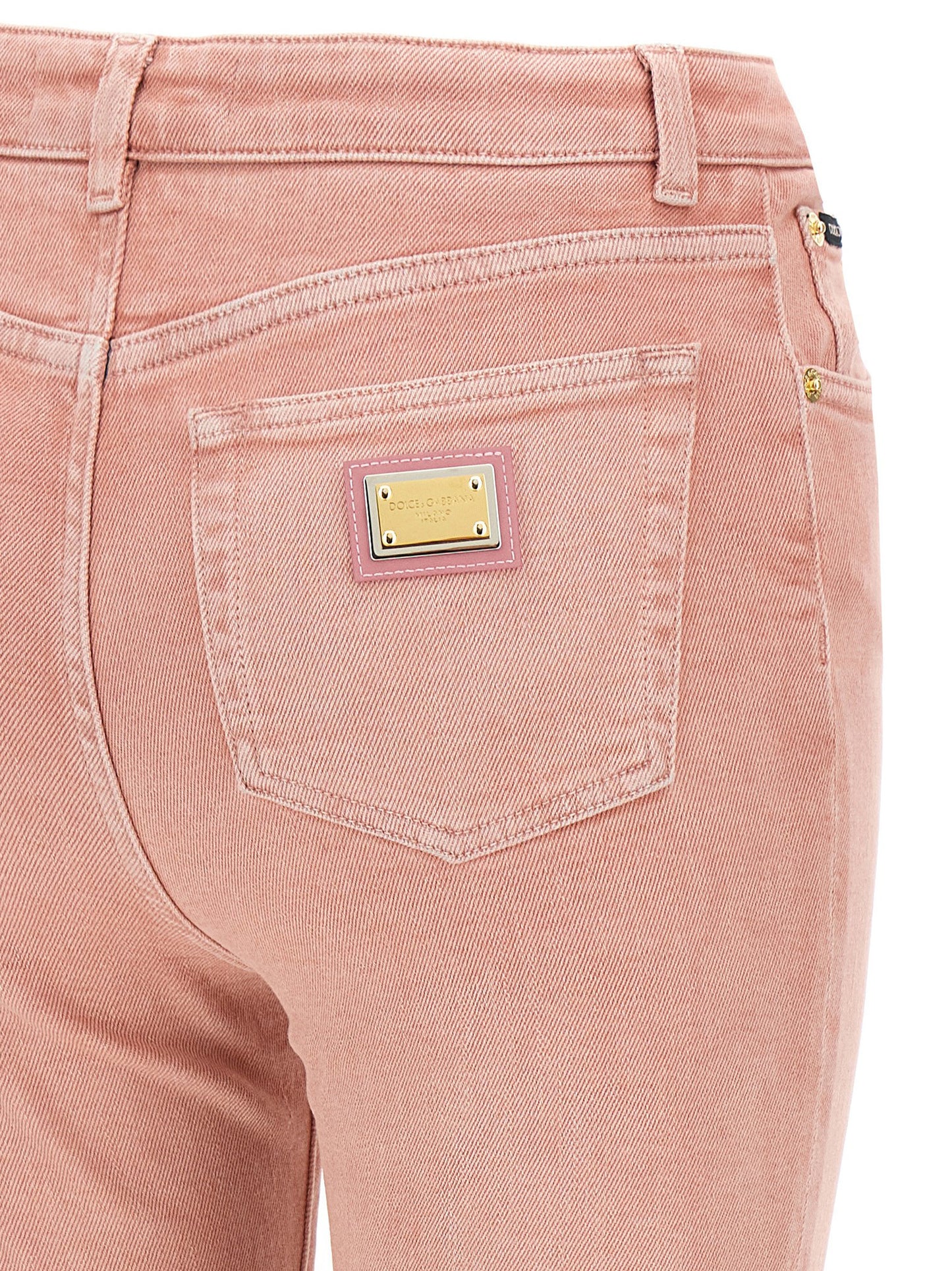 Dolce & Gabbana Multicolor Cotton High-Waisted Jean