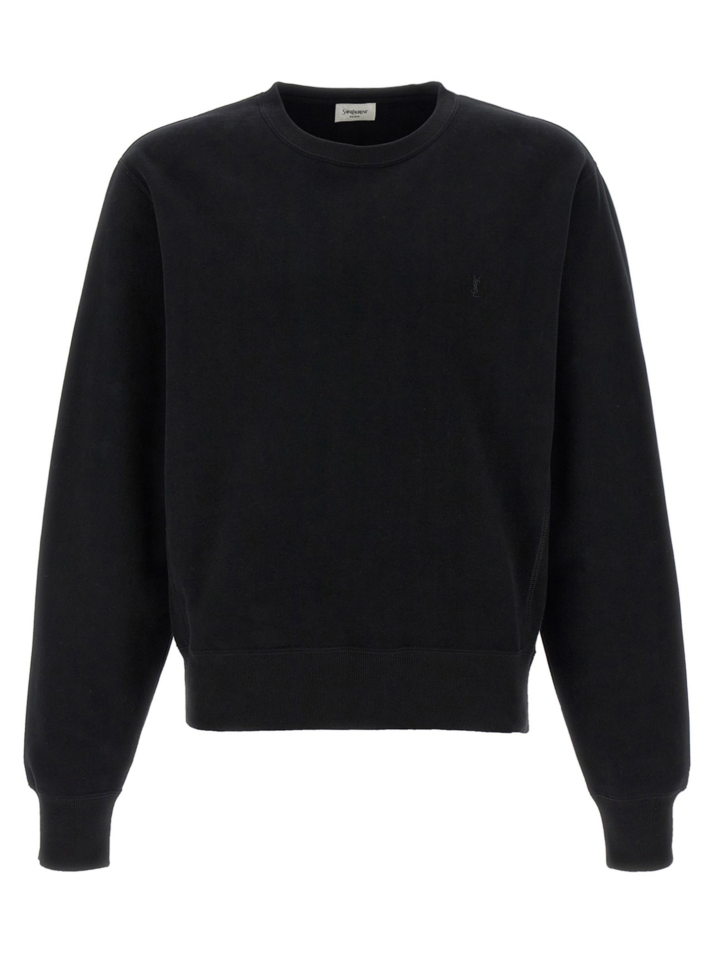 Saint Laurent Black Cotton Sweatshirt