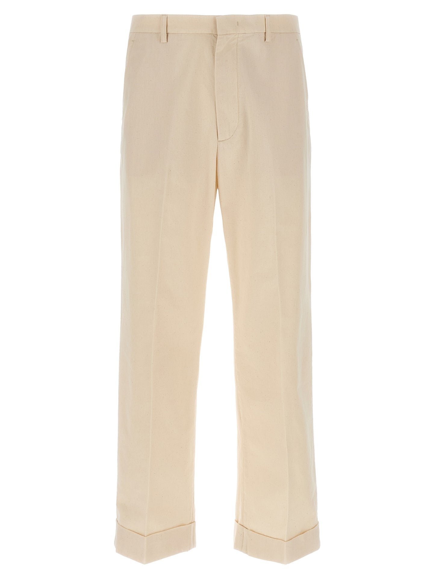 Valentino Garavani Beige Cotton Casual Pants