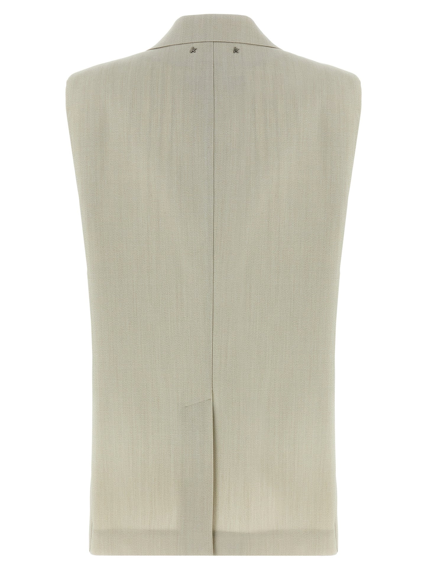Golden Goose Beige Virgin Wool Sleeveless Jacket