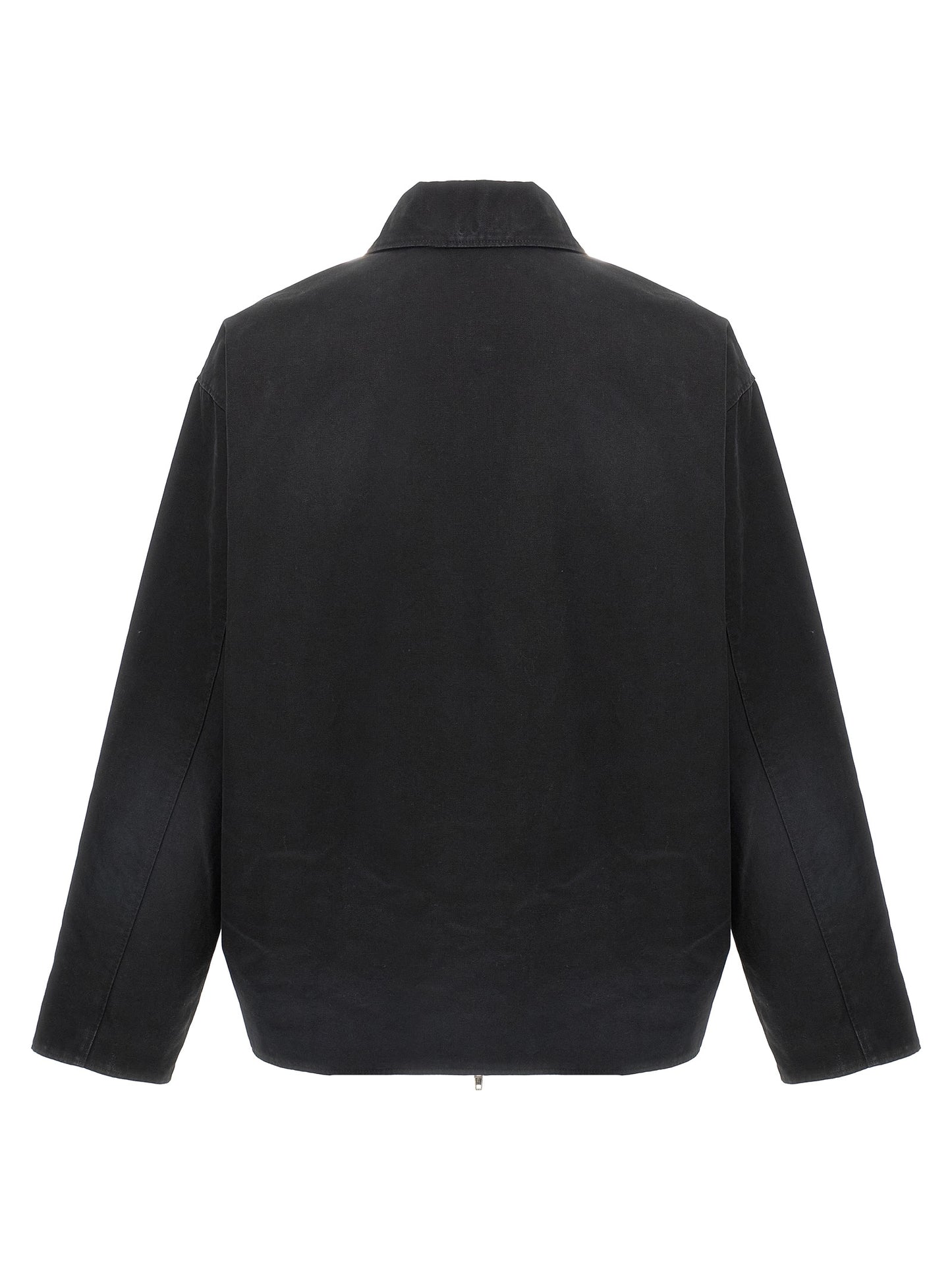 Balenciaga Black Cotton Full-Length Jacket