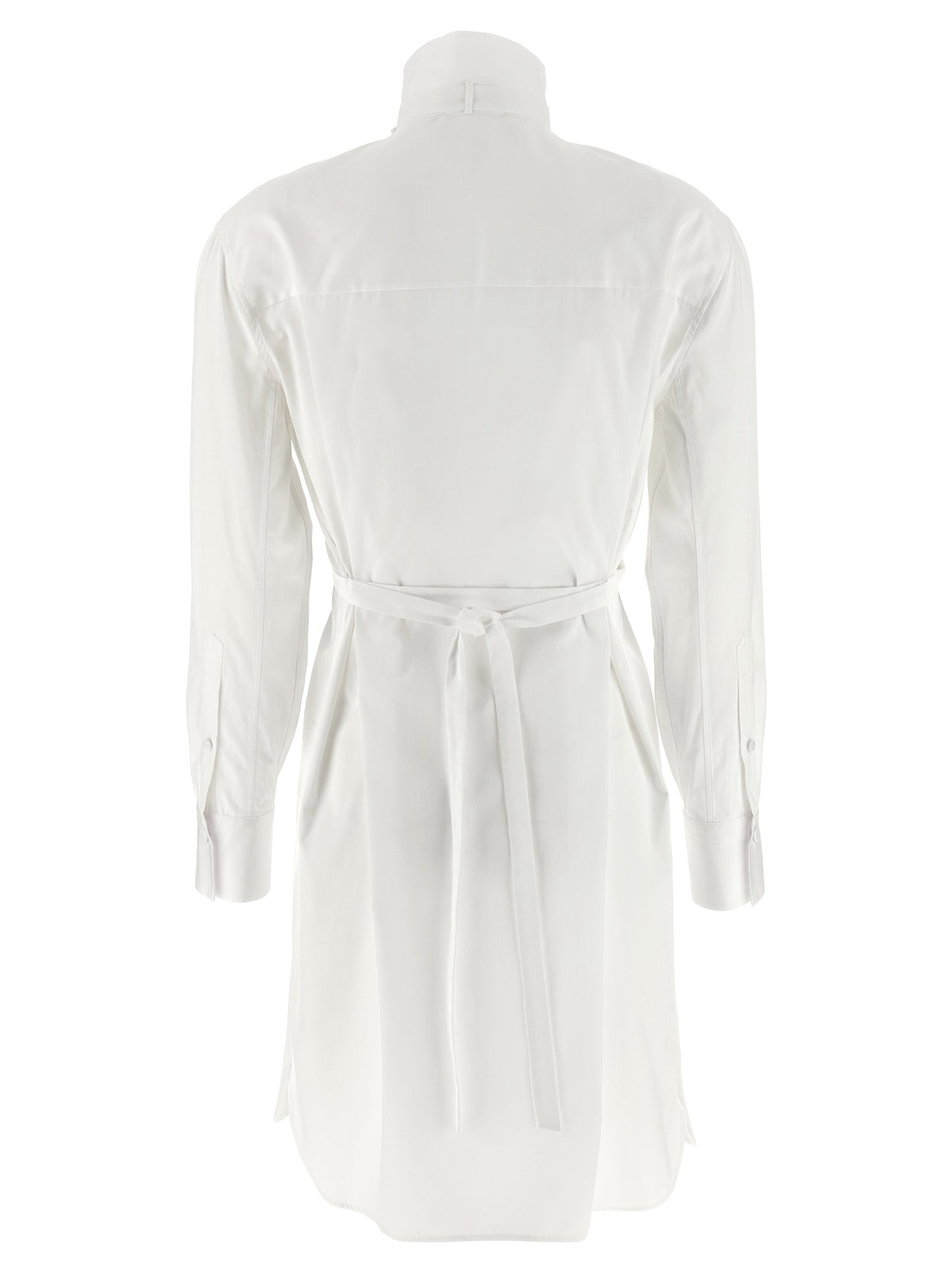 Alexander McQueen White Cotton Midi Dress