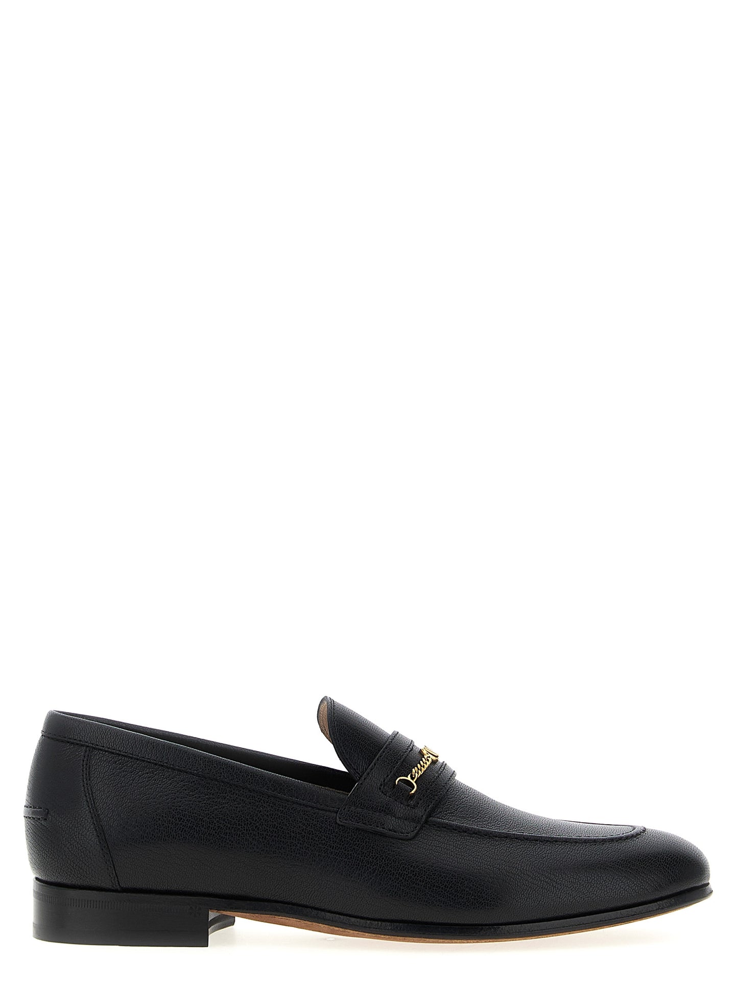 Valentino Garavani Black Goatskin Slip-On Loafers