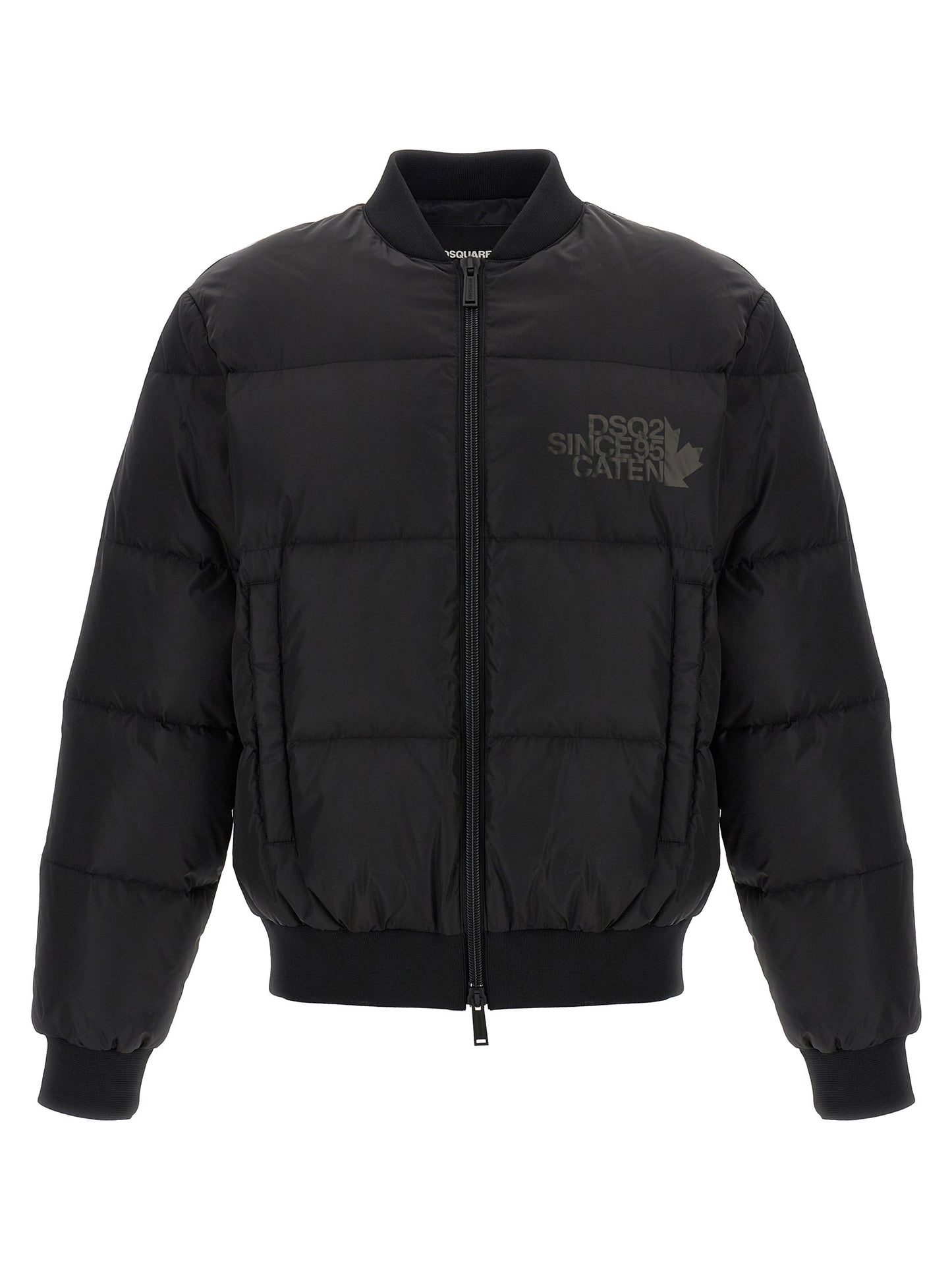 Dsquared² Black Polyamide Bomber