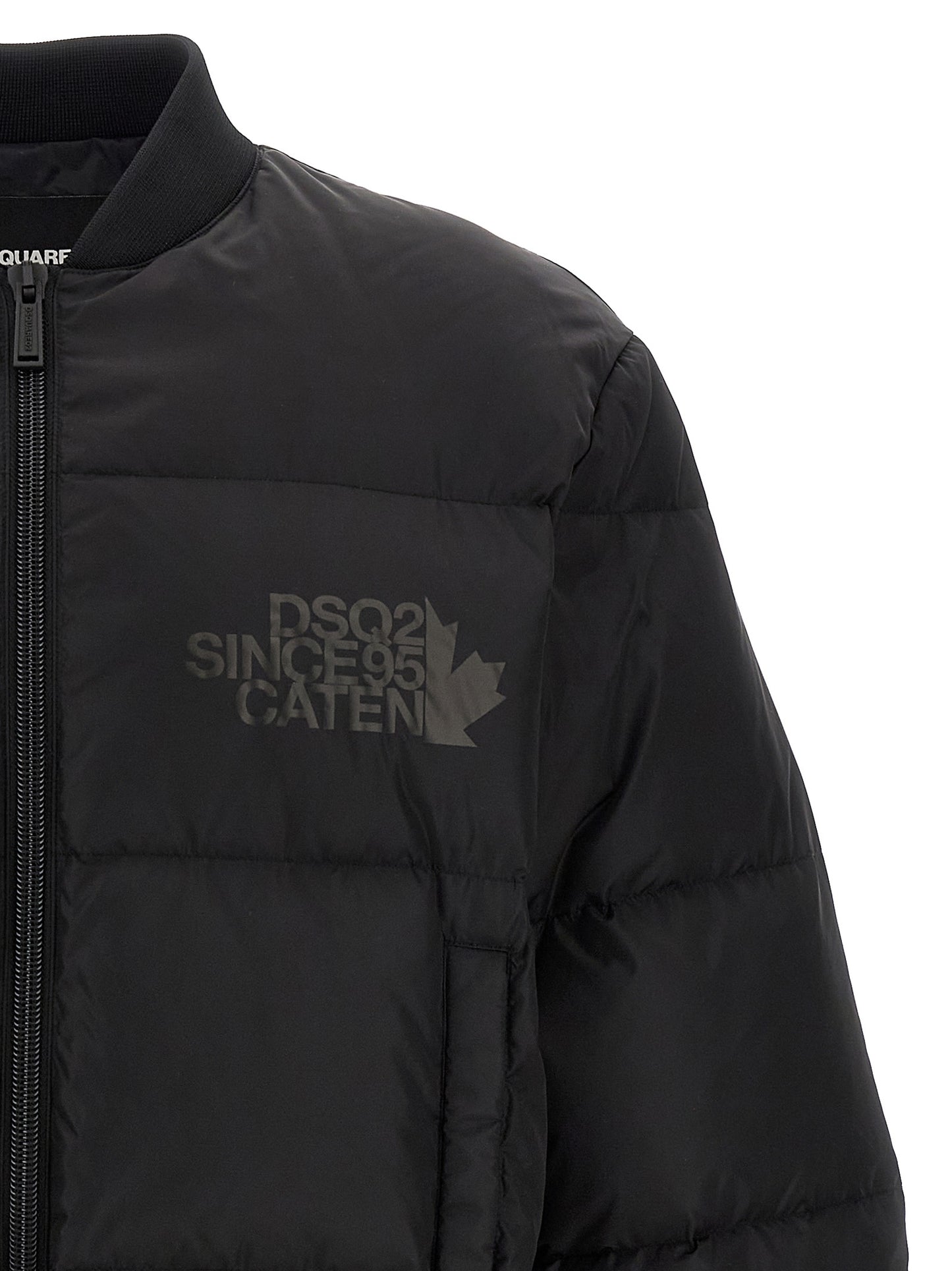 Dsquared² Black Polyamide Bomber