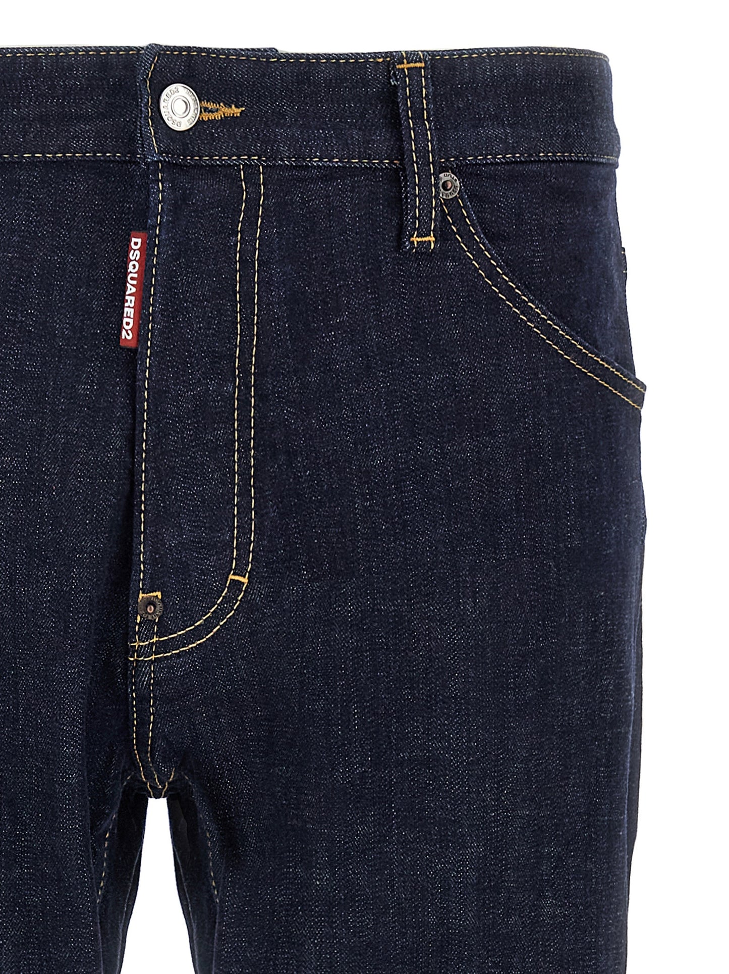 Dsquared² Blue Cotton Slim Fit Jeans