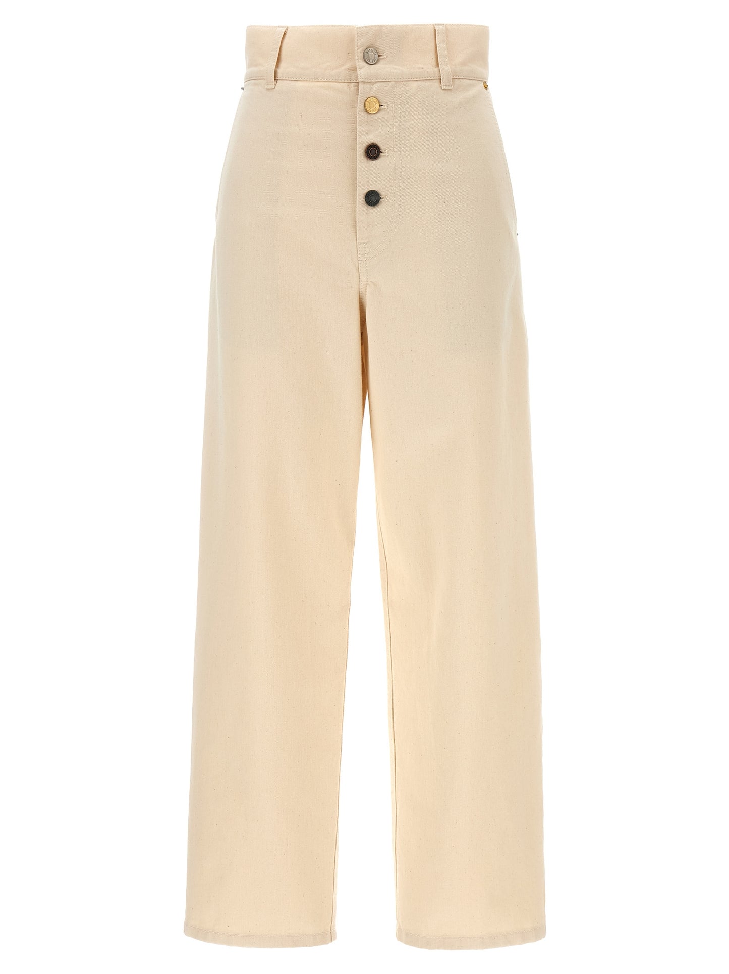 Moschino Beige Cotton Casual Pants