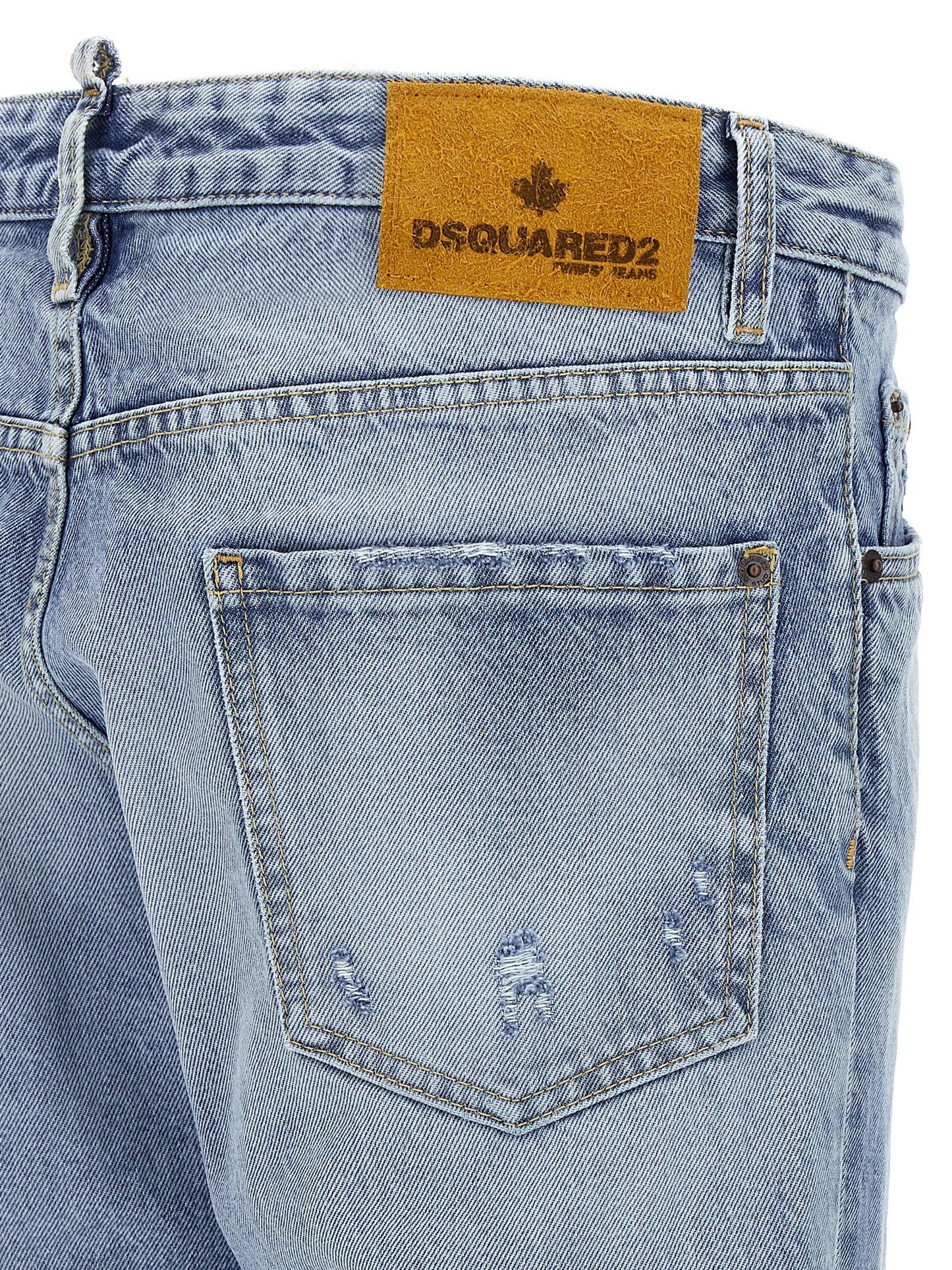 Dsquared² Blue Cotton Skinny Jeans