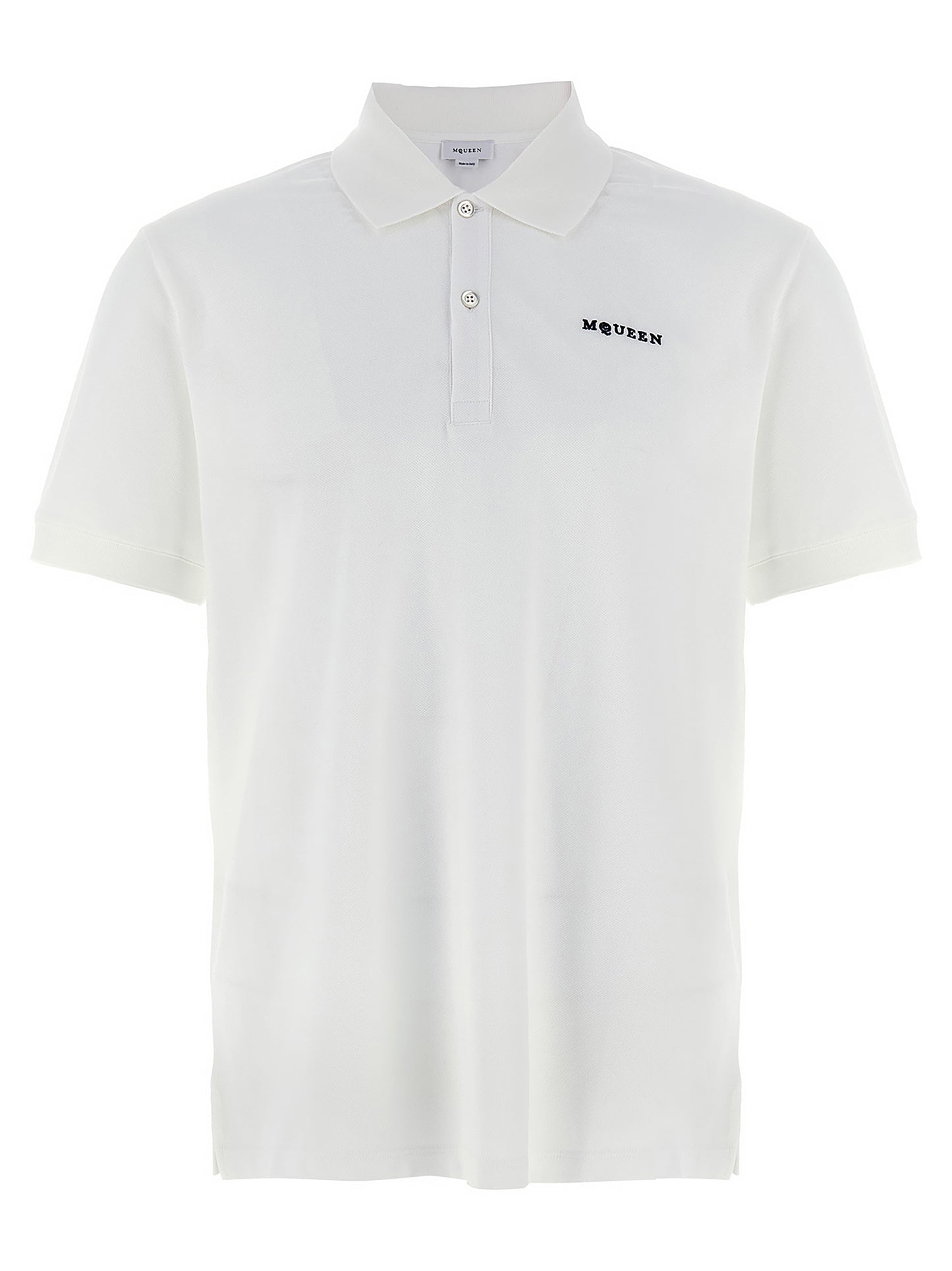 Alexander McQueen Bicolor Cotton Polo Shirt