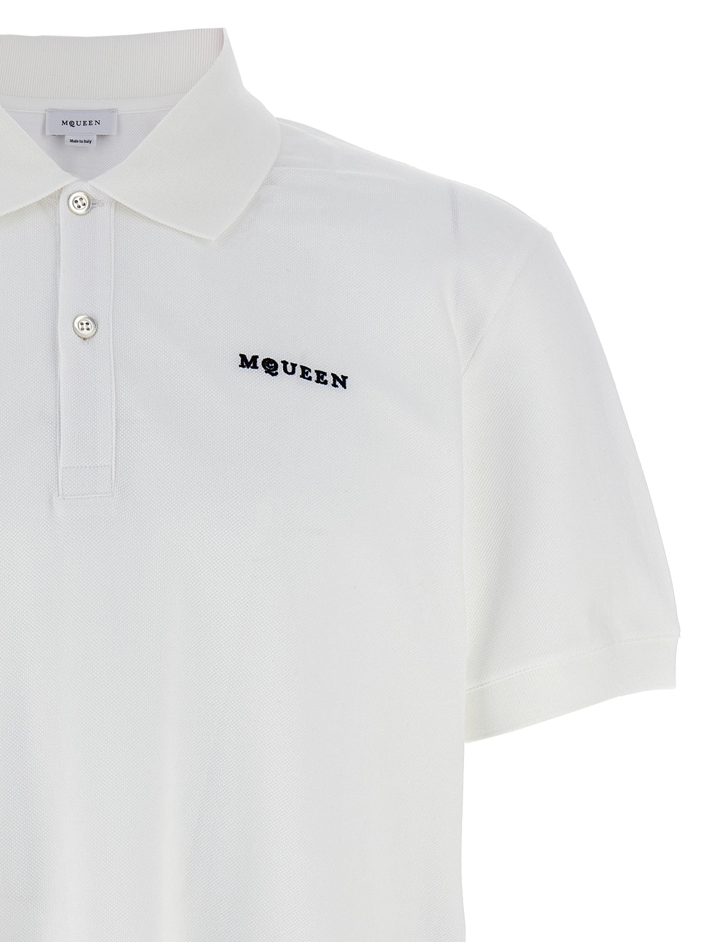 Alexander McQueen Bicolor Cotton Polo Shirt