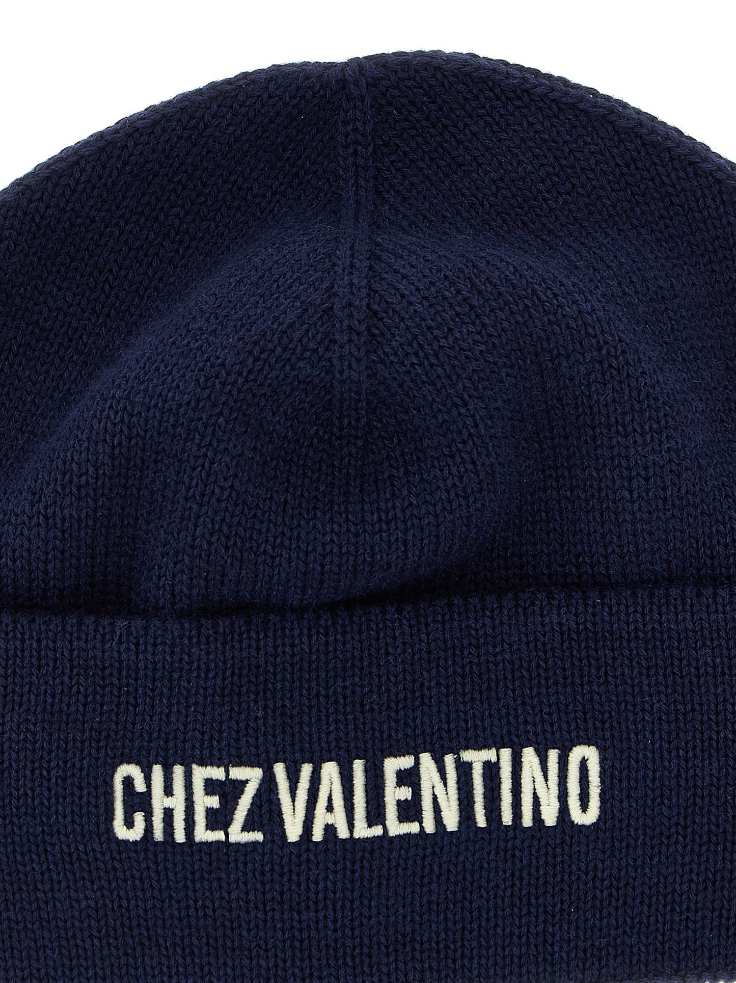 Valentino Garavani Blue Cotton Beanie