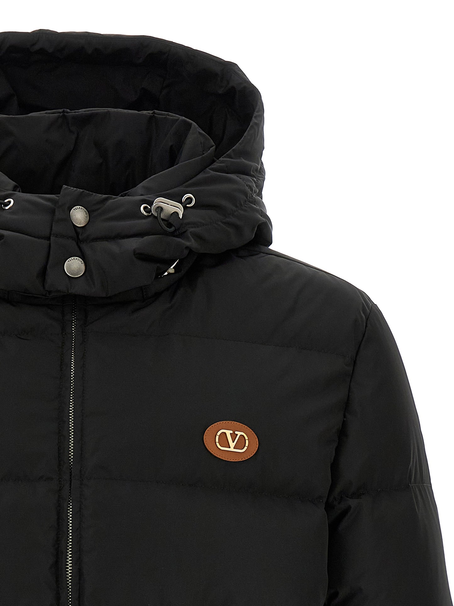 Valentino Garavani Black Polyamide Full-Length Jacket