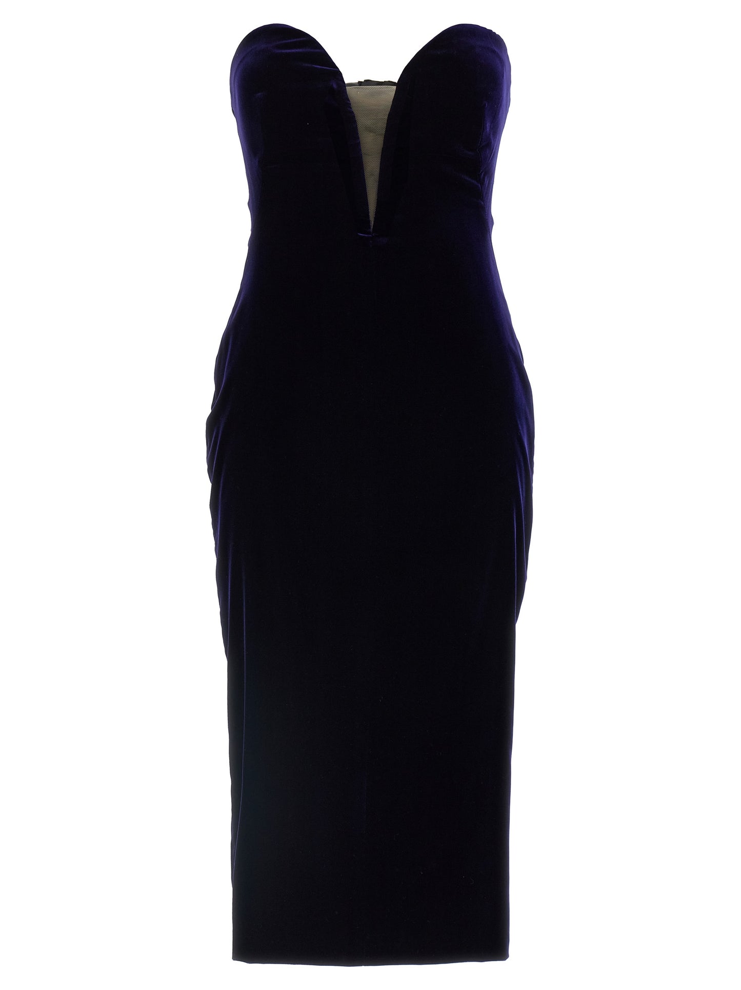 Tom Ford Blue Viscose Midi Dress