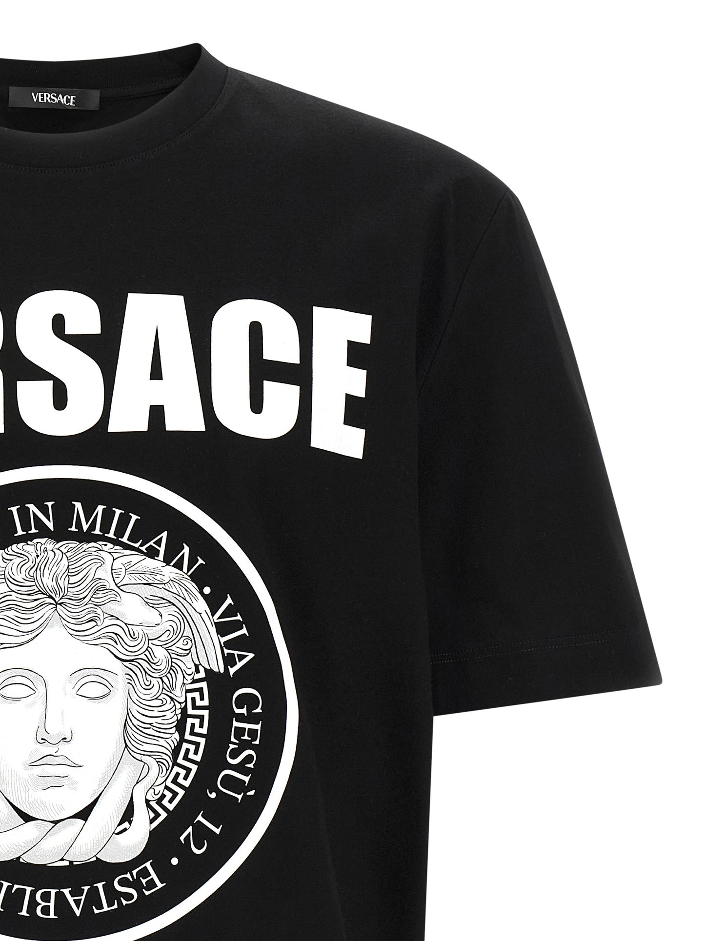 Versace Bicolor Cotton T-Shirt