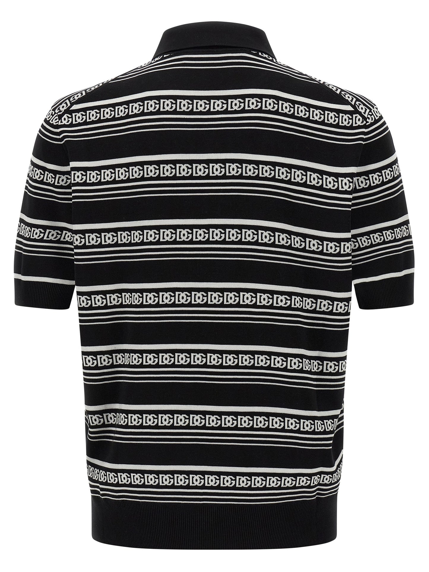Dolce & Gabbana Bicolor Silk Polo Shirt