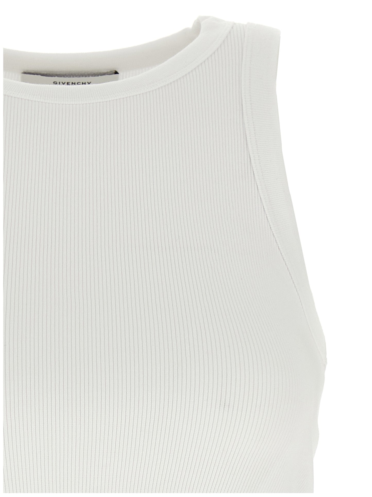 Givenchy White Cotton Tank Tops