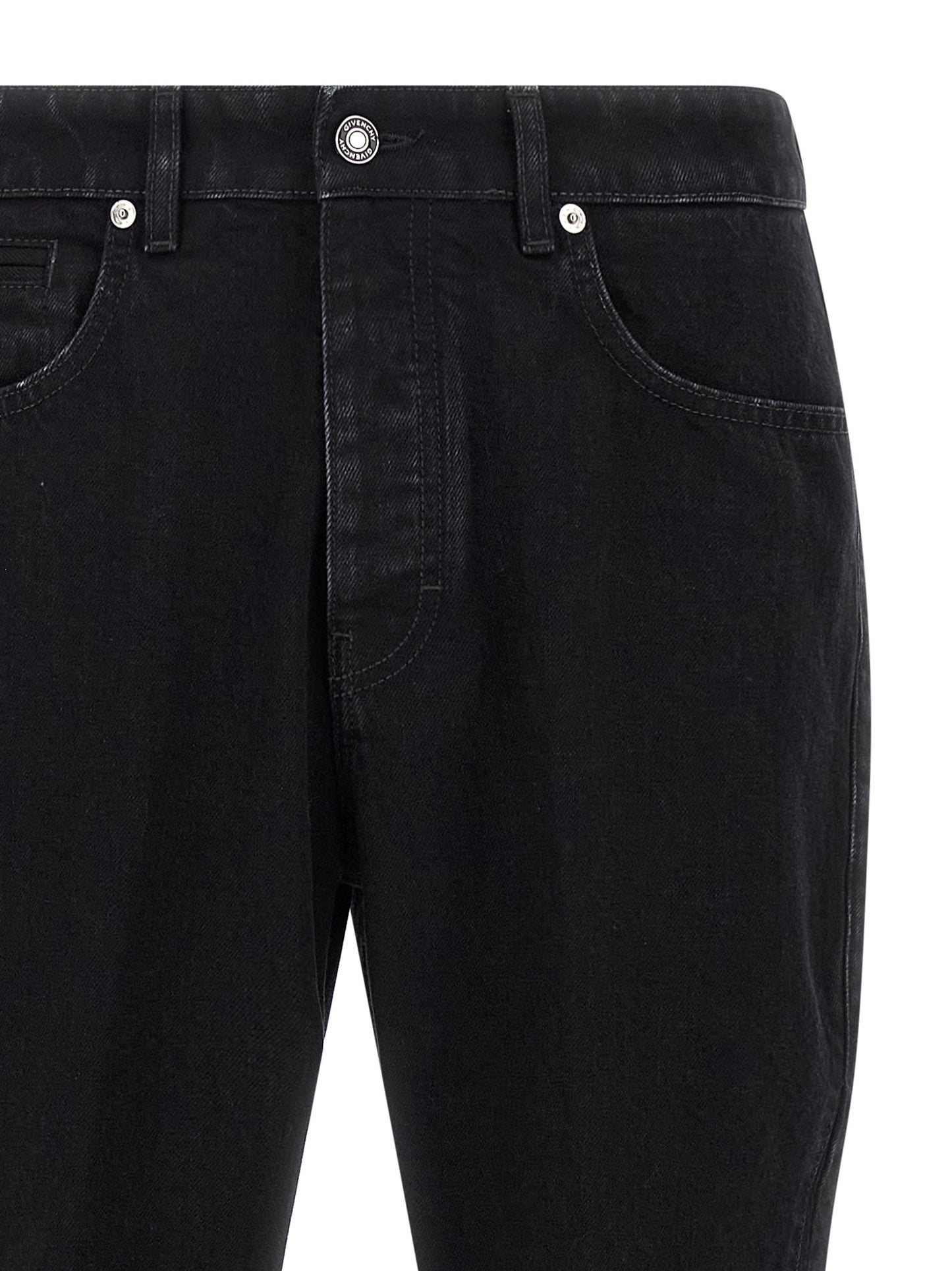 Givenchy Black Cotton Straight-Leg Jeans