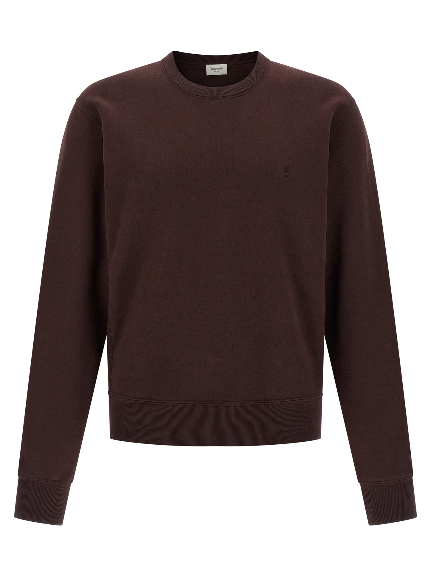 Saint Laurent Bordeaux Cotton Sweatshirt