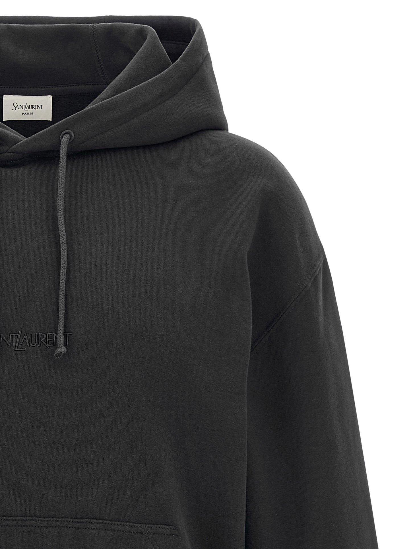 Saint Laurent Gray Cotton Sweatshirt