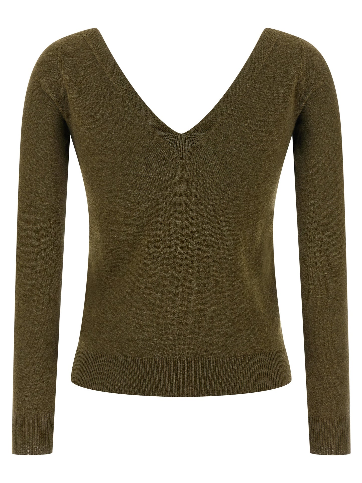 Saint Laurent Bicolor Cashmere Cardigan