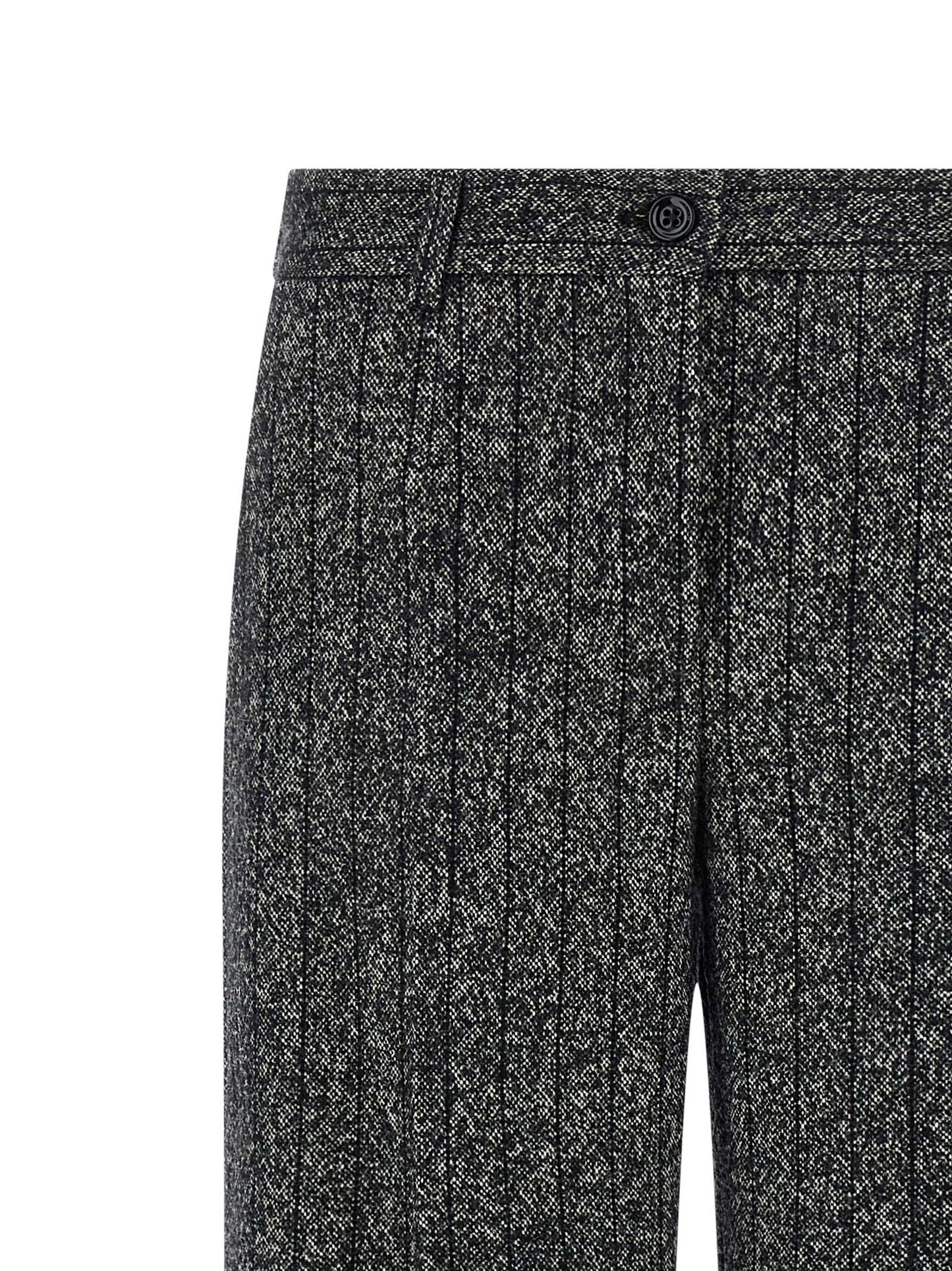 Dolce & Gabbana Bicolor Virgin Wool Casual Pants