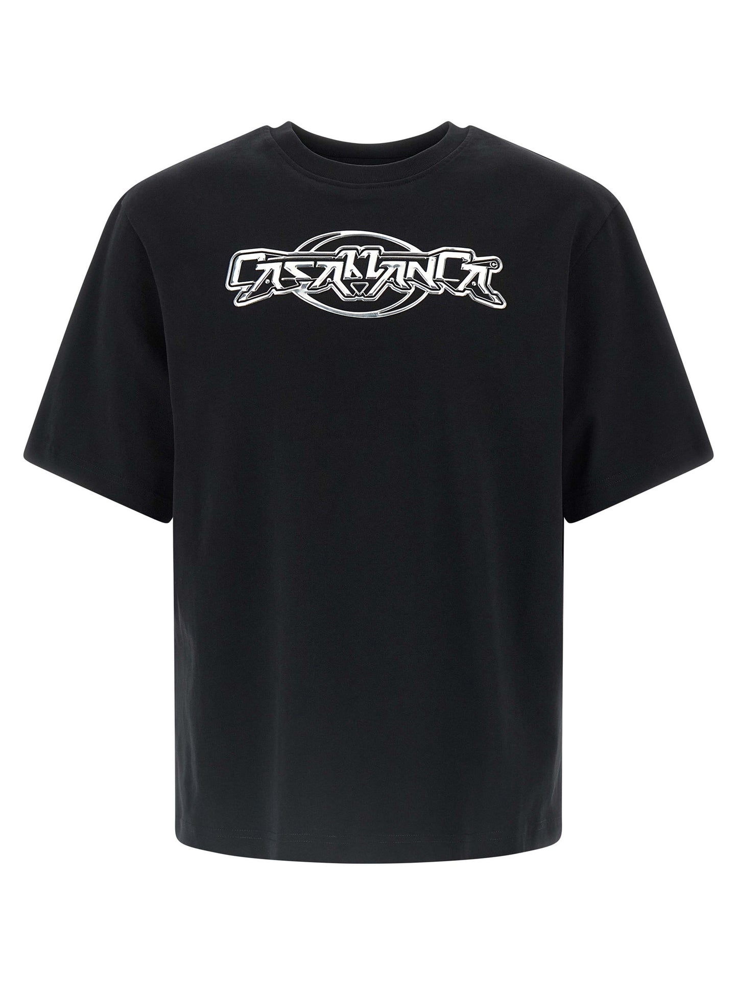 Casablanca Black Organic Cotton T-Shirt