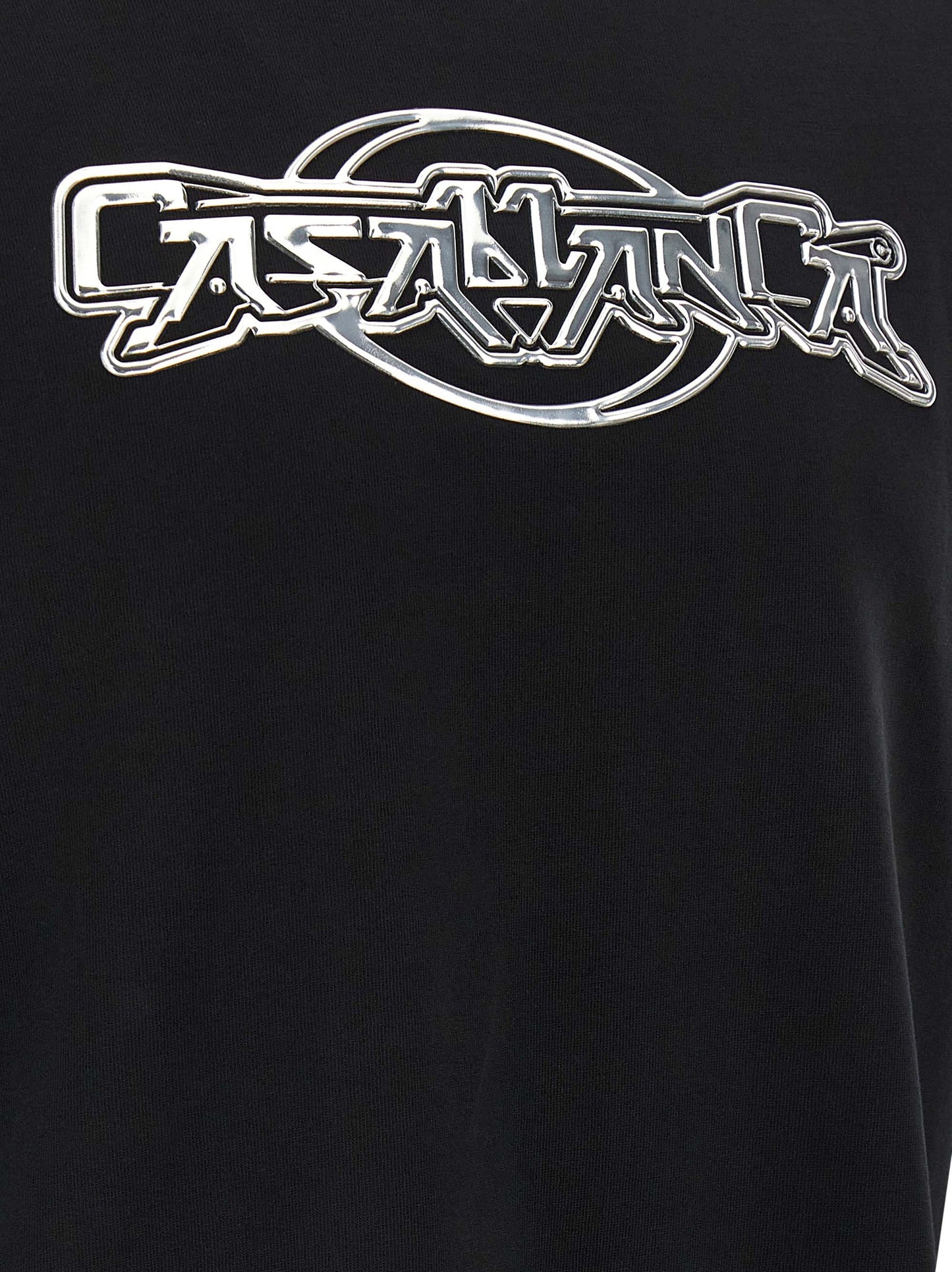 Casablanca Black Organic Cotton T-Shirt
