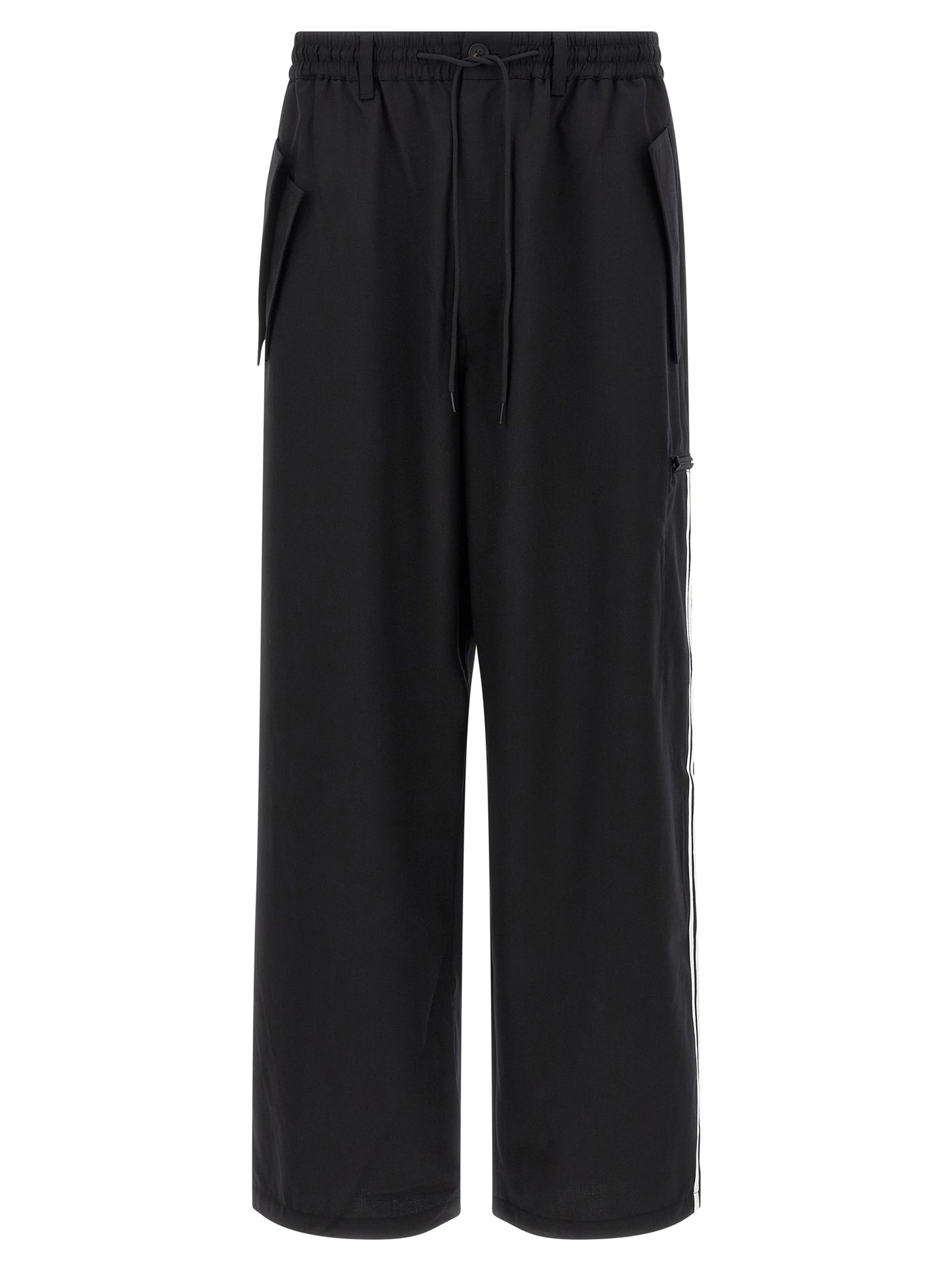 Y-3 Black Polyester Casual Pants