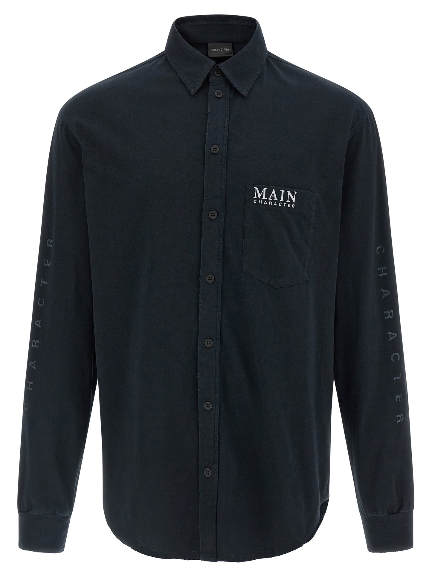 Balenciaga Black Cotton Blouse