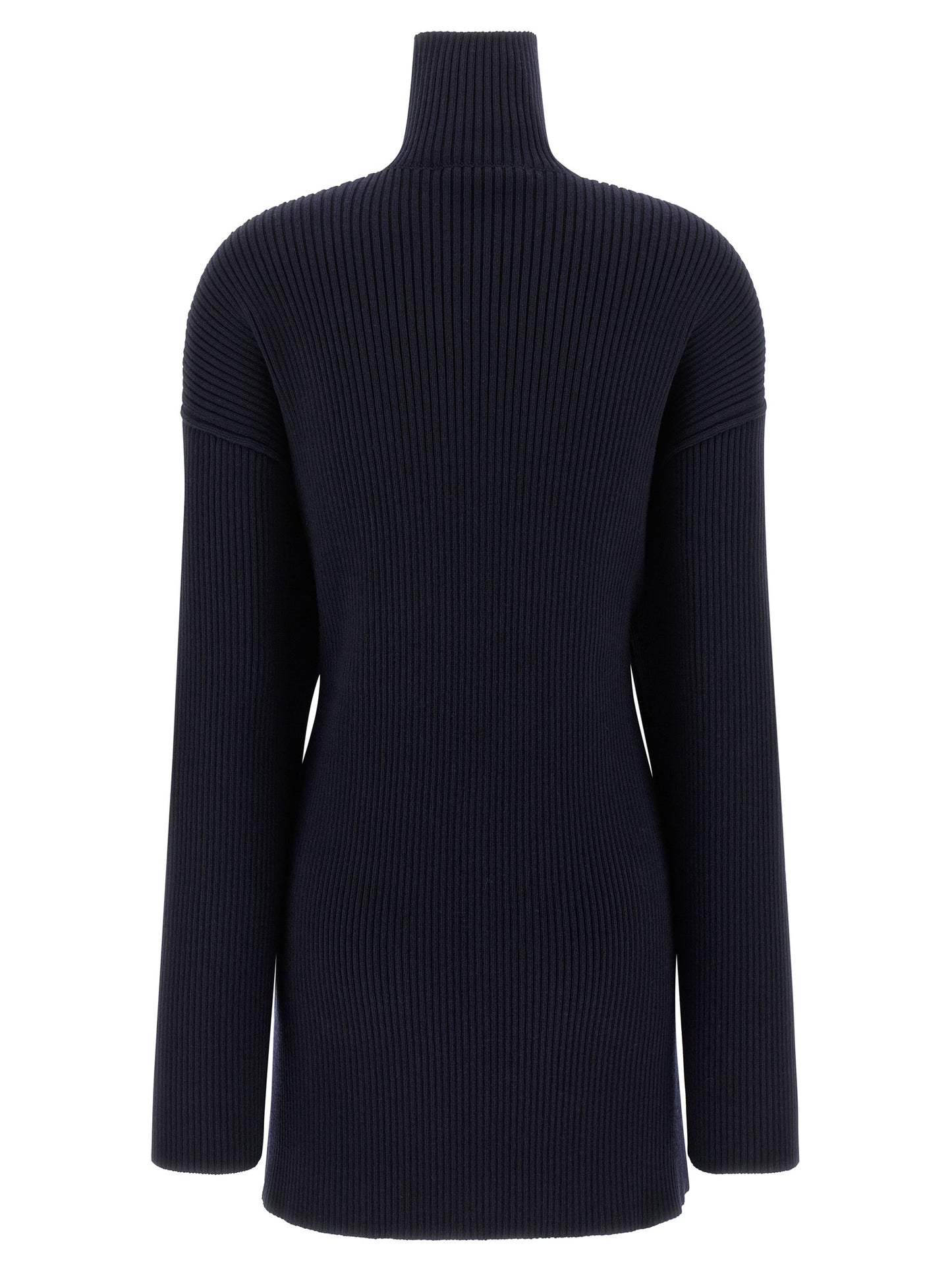 Balenciaga Blue Wool Short Dress