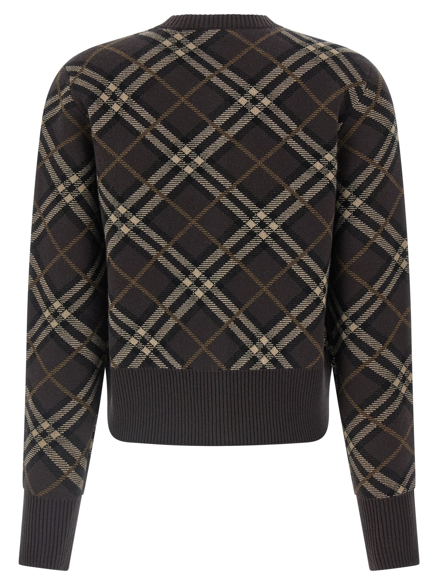 Burberry Brown Wool Cardigan