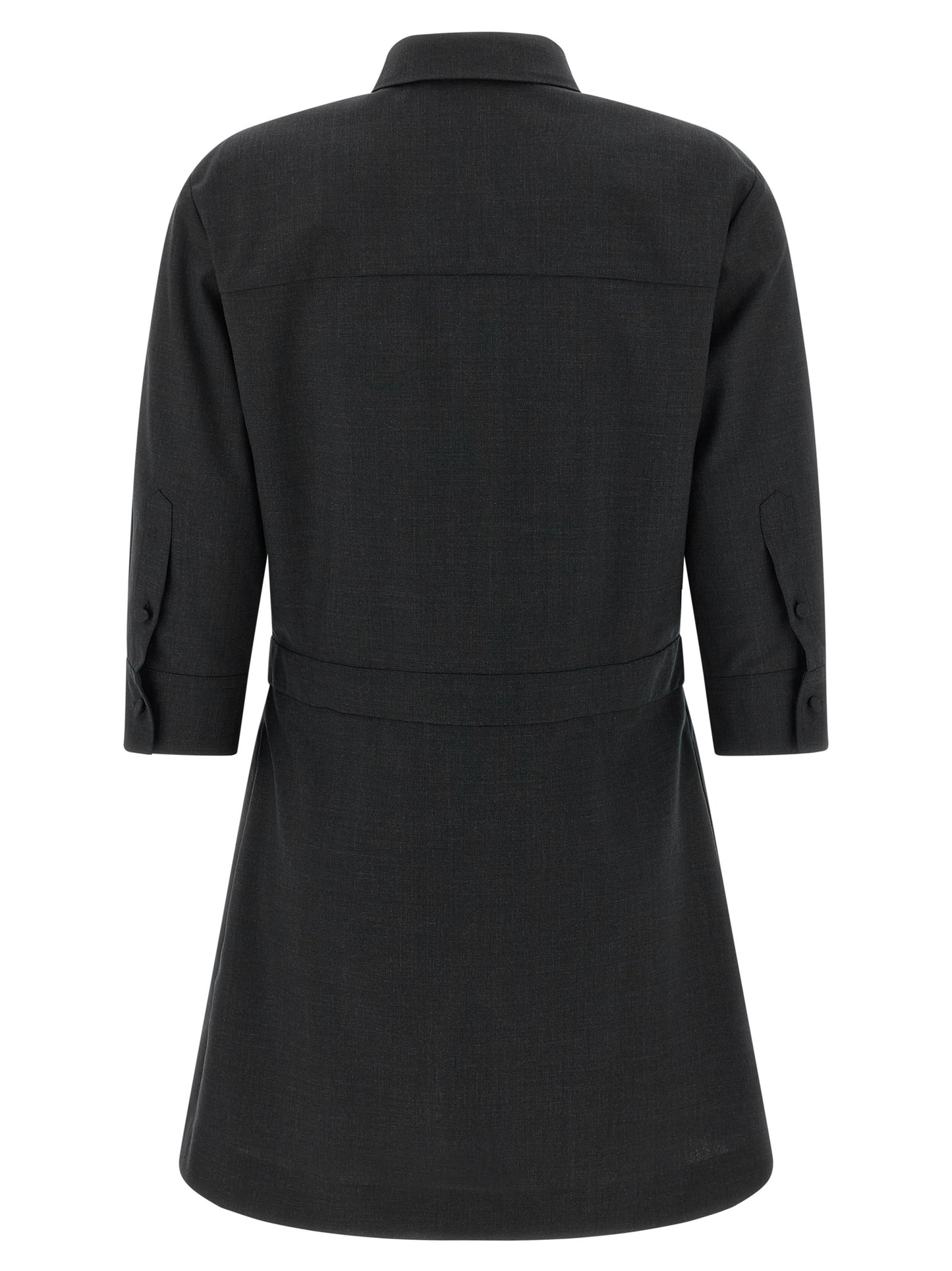 Gucci Gray Wool Short Dress